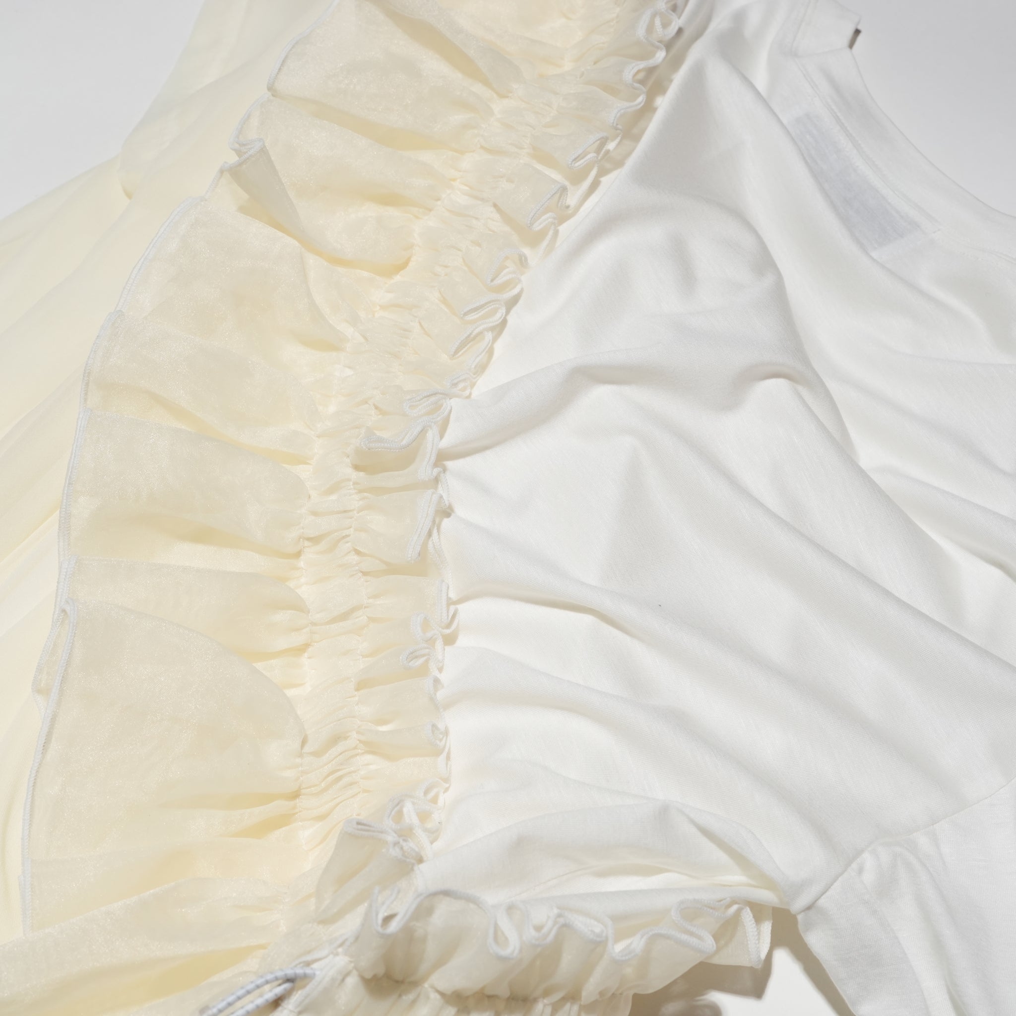 Tutu Frill Tee Dress– White | BEDSIDEDRAMA