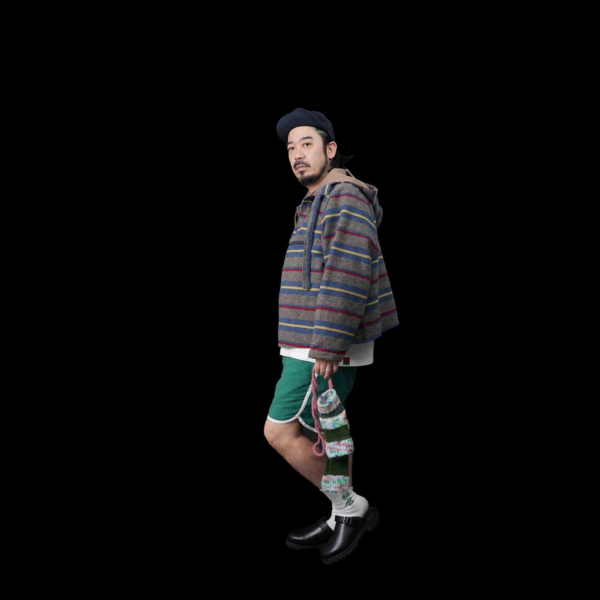 No:OinT-PO01_d | Name:PEACE mexican hoodie | Color:STLIPE【OinT_オーインティー】