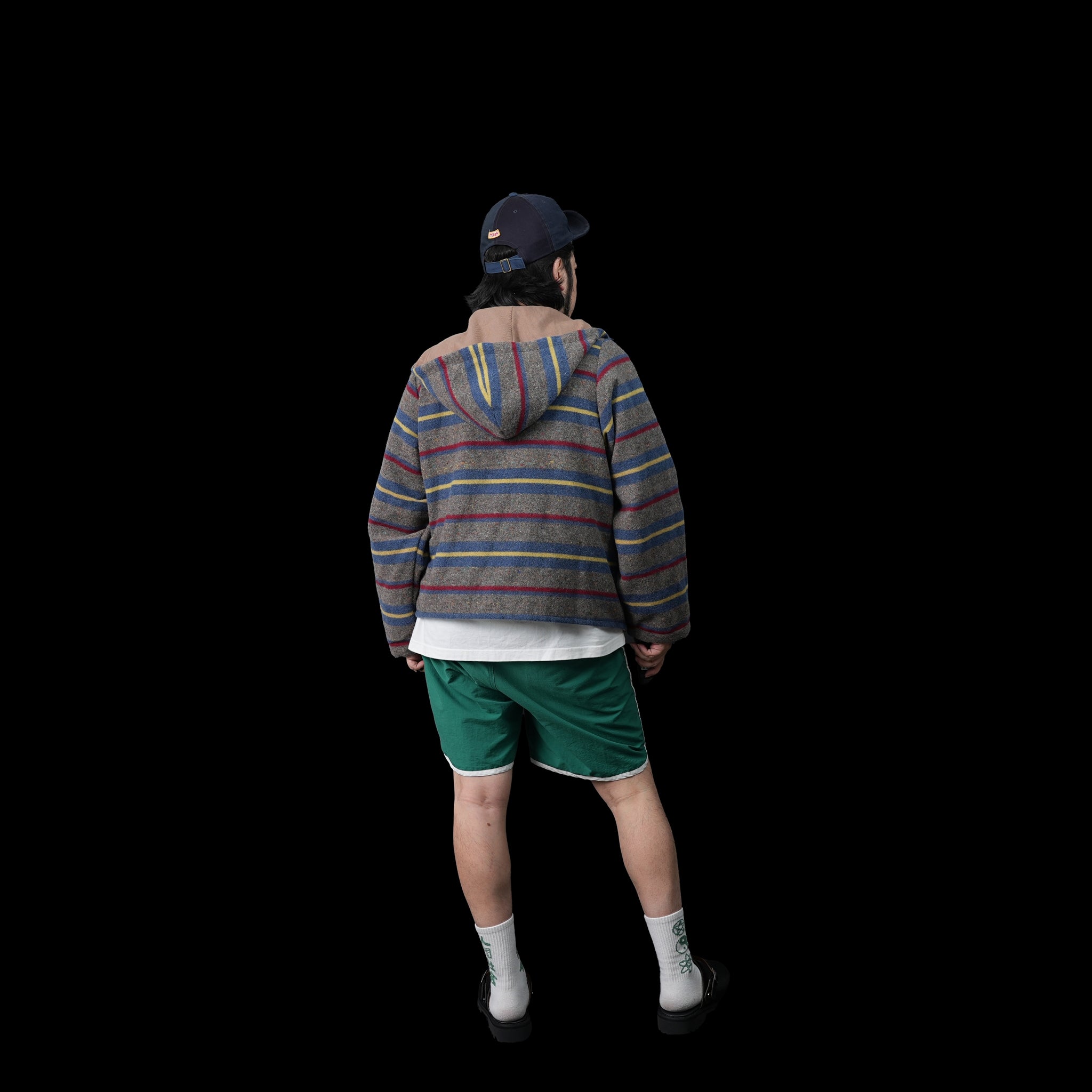 No:OinT-PO01_d | Name:PEACE mexican hoodie | Color:STLIPE【OinT_オーインティー】