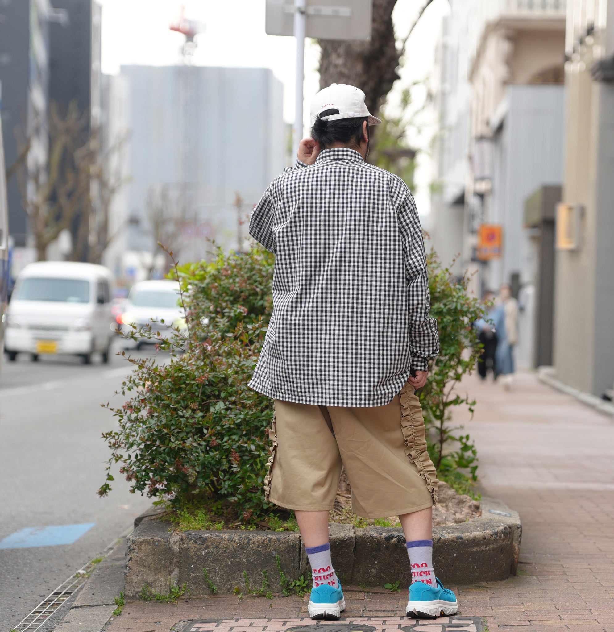 W POCKET SHIRT-GINGHAM – Black | CATTA SHIRTS