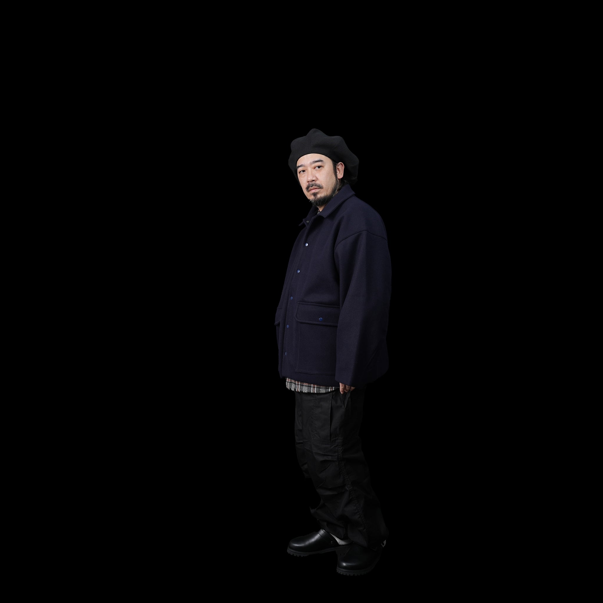 No:KLM23FJK1083 | Name:HAAK | Color:Black/Navy/Ecru【KELEN MEN_ケレン】