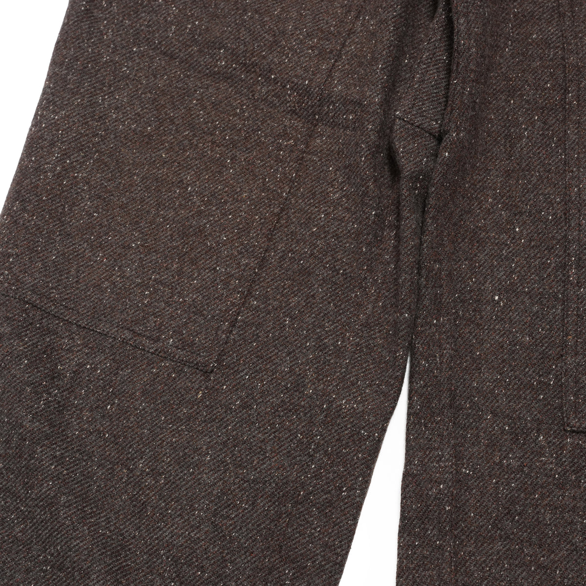 Wool Blend Tweed Double-Knee Painter's Work Pants <#brown> | 〼〼 MASU MASU