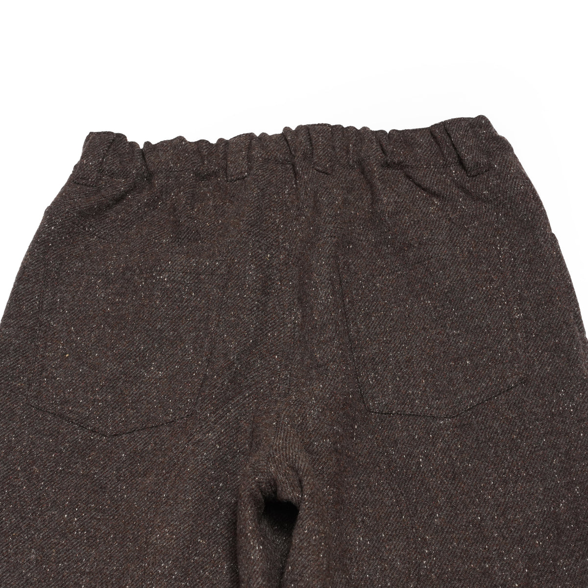 Wool Blend Tweed Double-Knee Painter's Work Pants <#brown> | 〼〼 MASU MASU