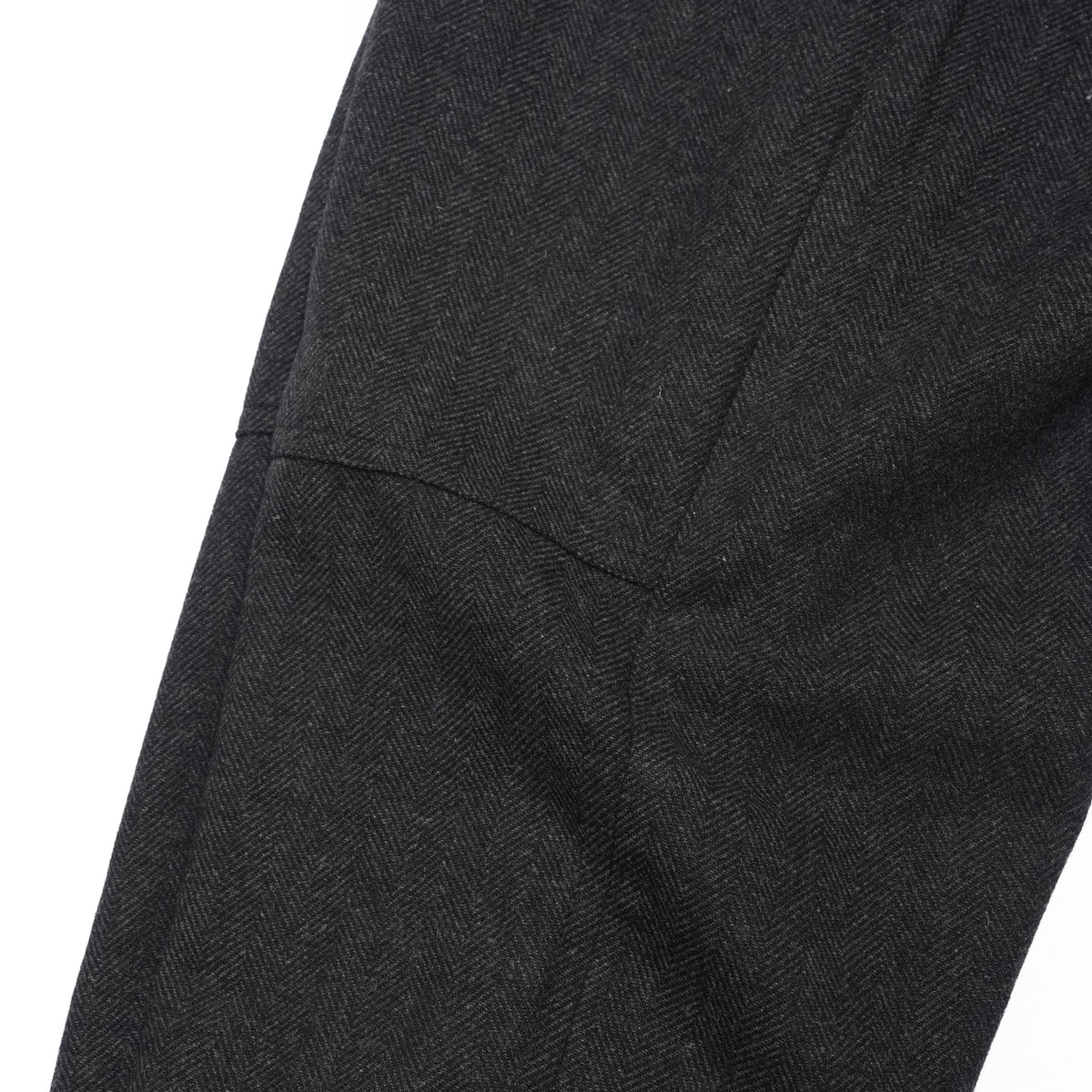 Wool Blend Tweed Double-Knee Painter's Work Pants <#black> | 〼〼 MASU MASU