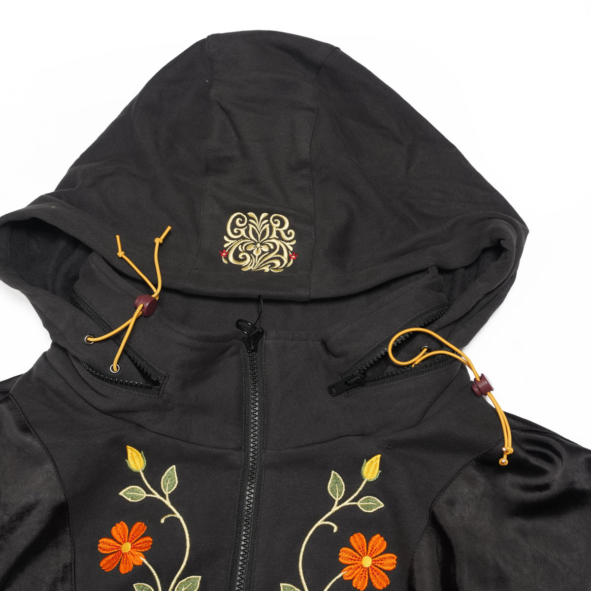 Satin Multi Half-Zip Jacket – Black | GAMELRA