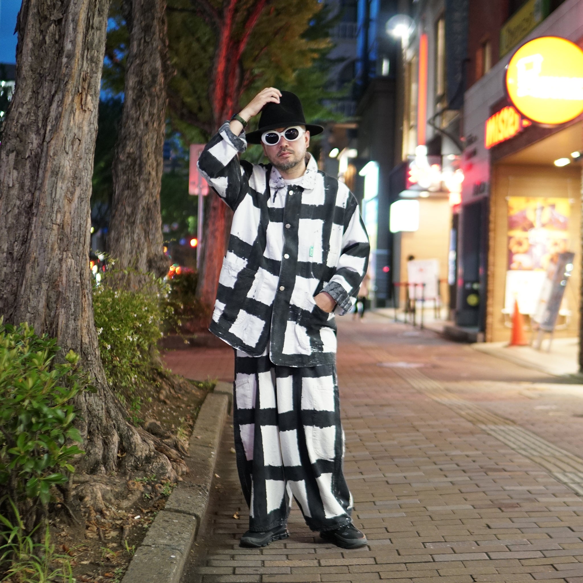No:MC2-LICOCheck FW23 | Name:Forager Coat | Color: Licorice Check【MEALS CLOTHING_ミールズクロージング】