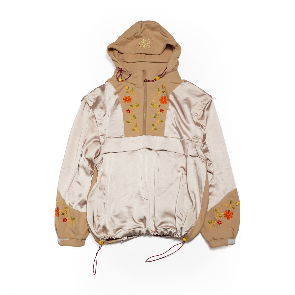 Satin Multi Half-Zip Jacket – WHITE MUSK | GAMELRA