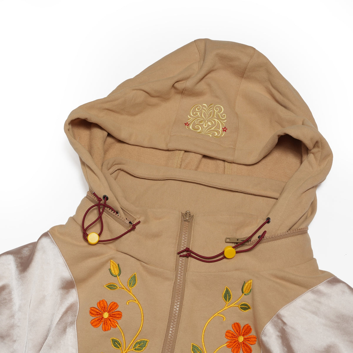 Satin Multi Half-Zip Jacket – WHITE MUSK | GAMELRA