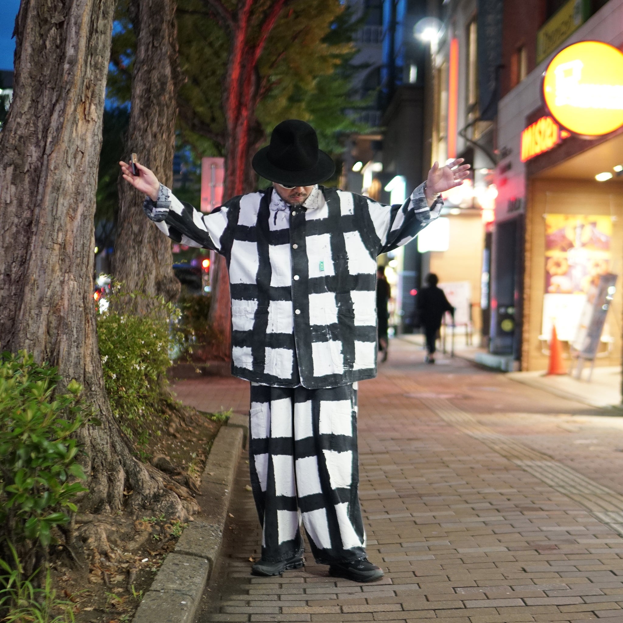 No:MC2-LICOCheck FW23 | Name:Forager Coat | Color: Licorice Check【MEALS CLOTHING_ミールズクロージング】