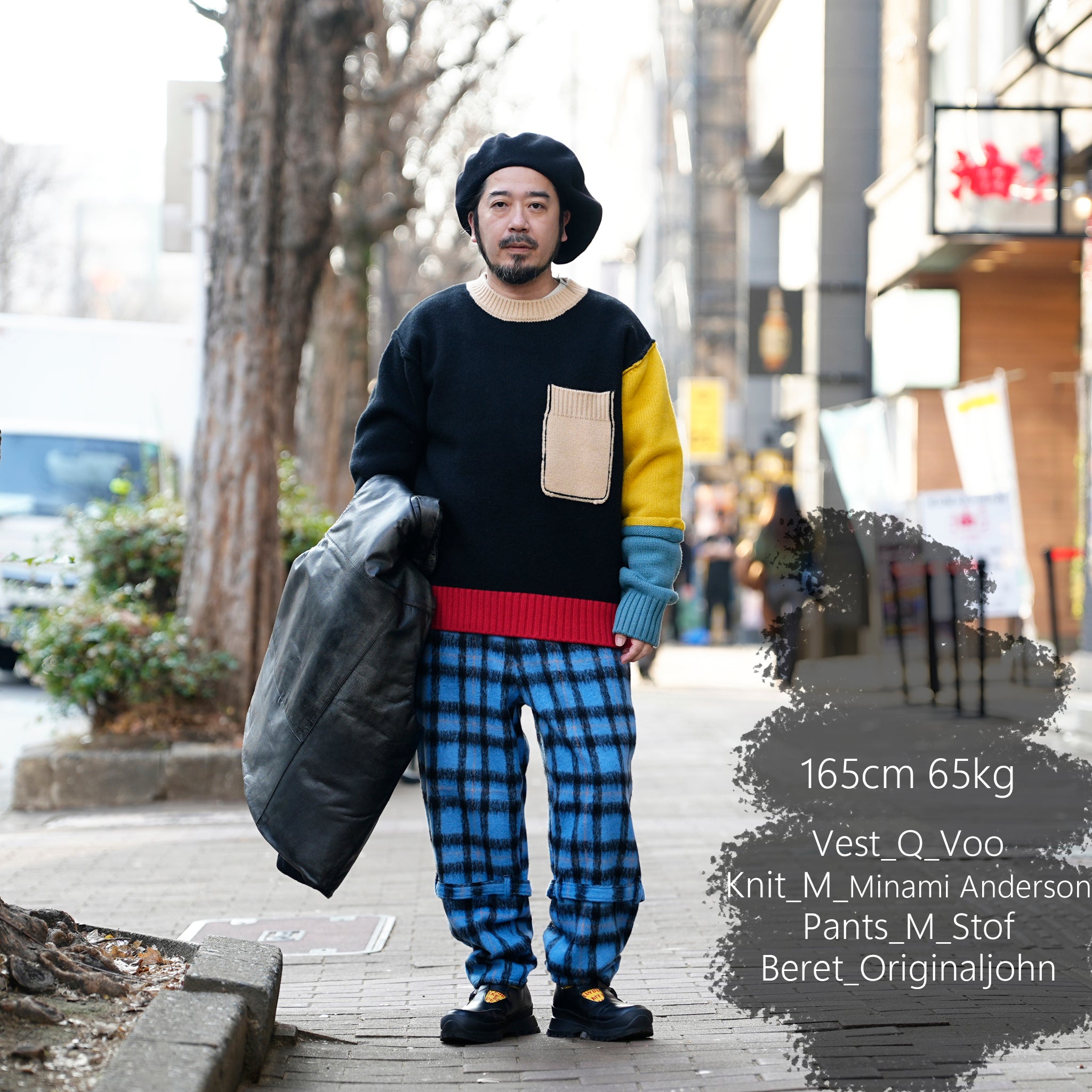 24#08-1030-0_Black | SIX-PATERN KNIT | Color:Black【MINAMI ANDERSON_ミナミアンダーソン】