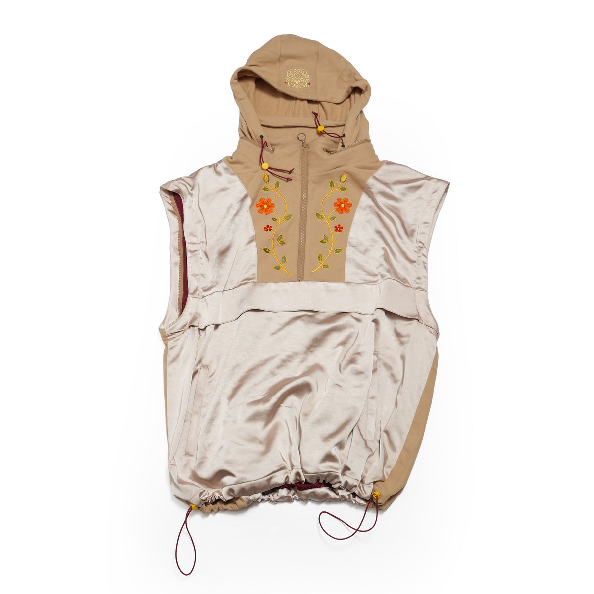 Satin Multi Half-Zip Jacket – WHITE MUSK | GAMELRA
