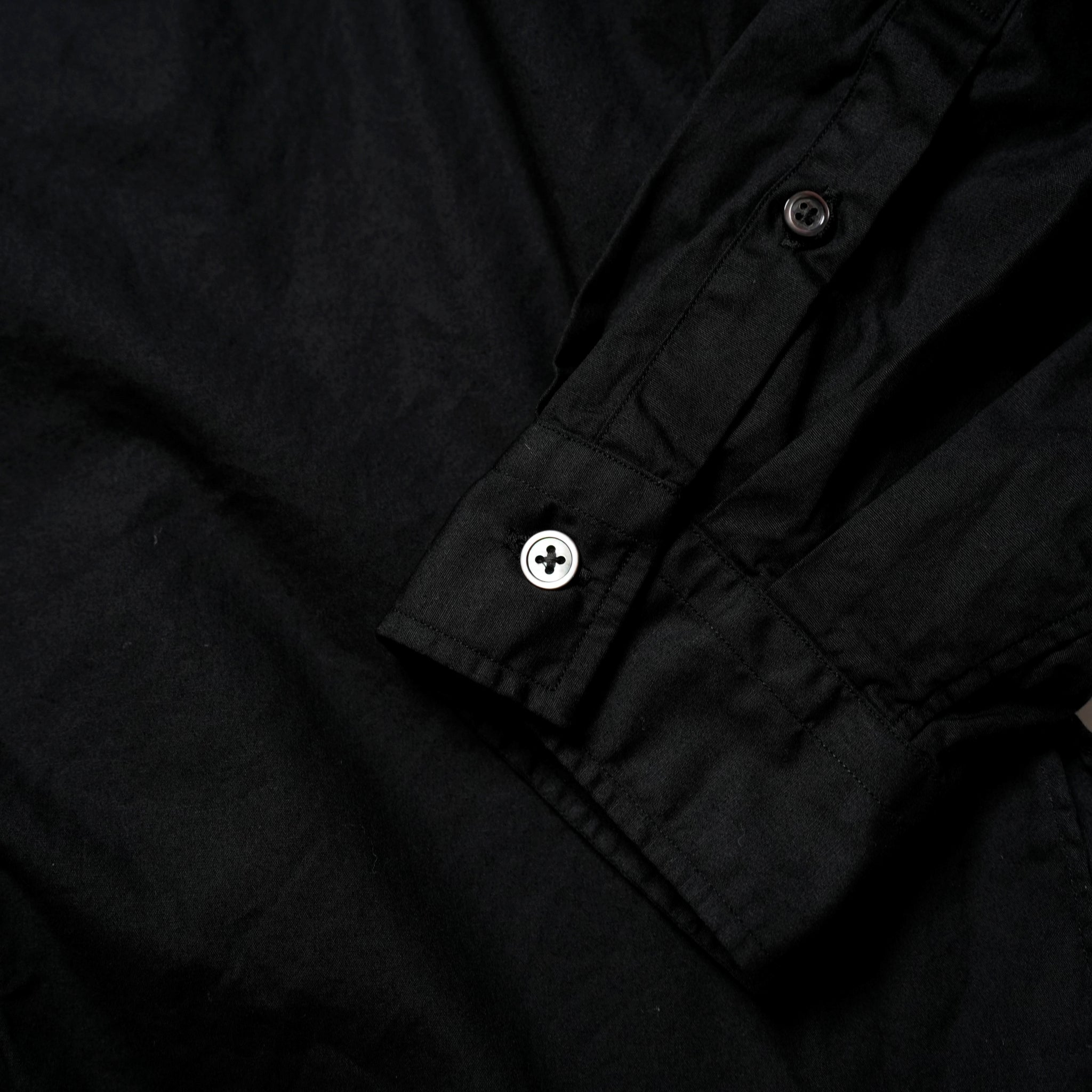 FPO-02_BLACK | FAKE PULLOVER SHIRT-BROAD | Color:Black【CATTA_カッタ】