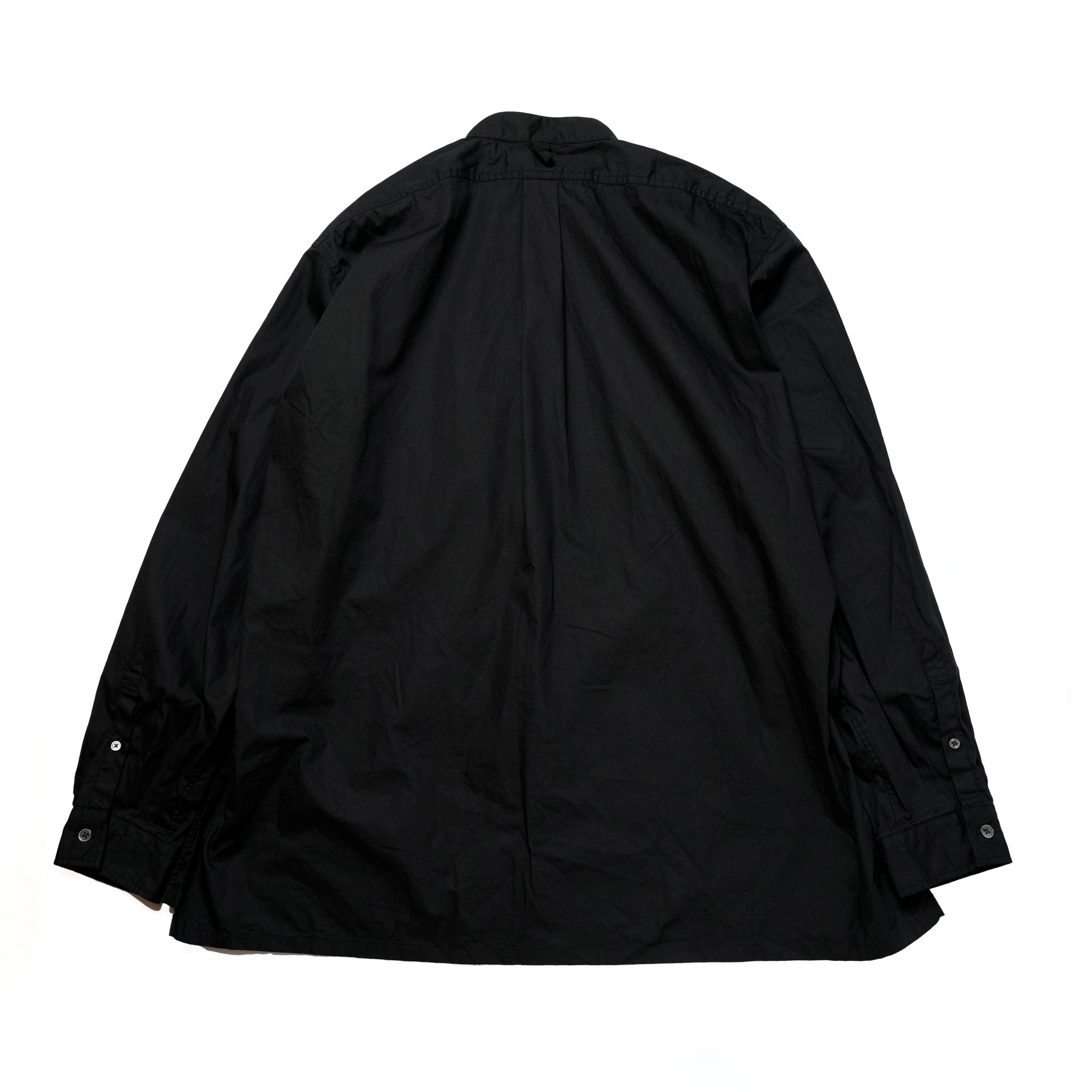 FPO-02_BLACK | FAKE PULLOVER SHIRT-BROAD | Color:Black【CATTA_カッタ】