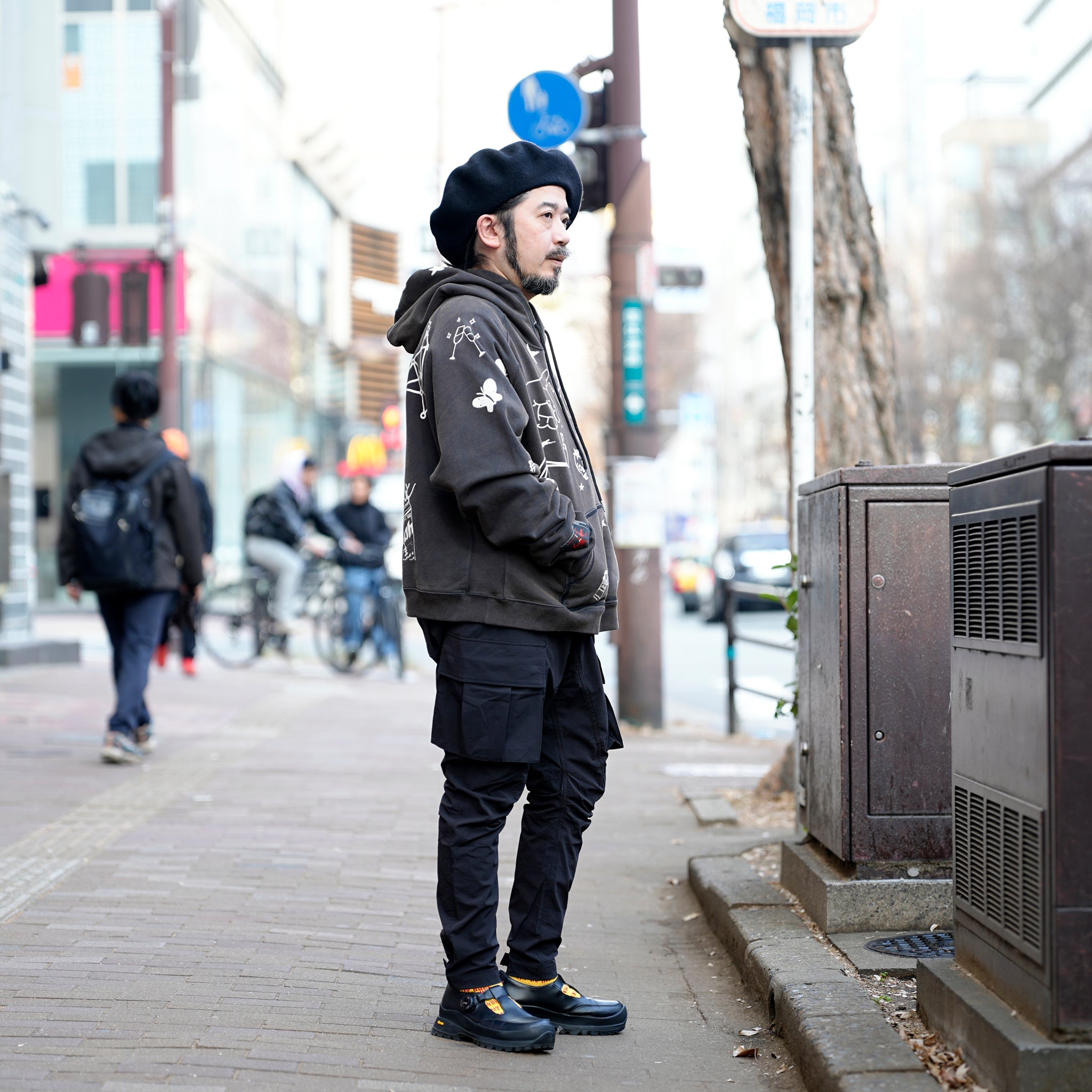 VG-PT-432_black | Grapping cargo {CORDURA} | Black【VIRGOwearworks_ヴァルゴウェアワークス】【archive】