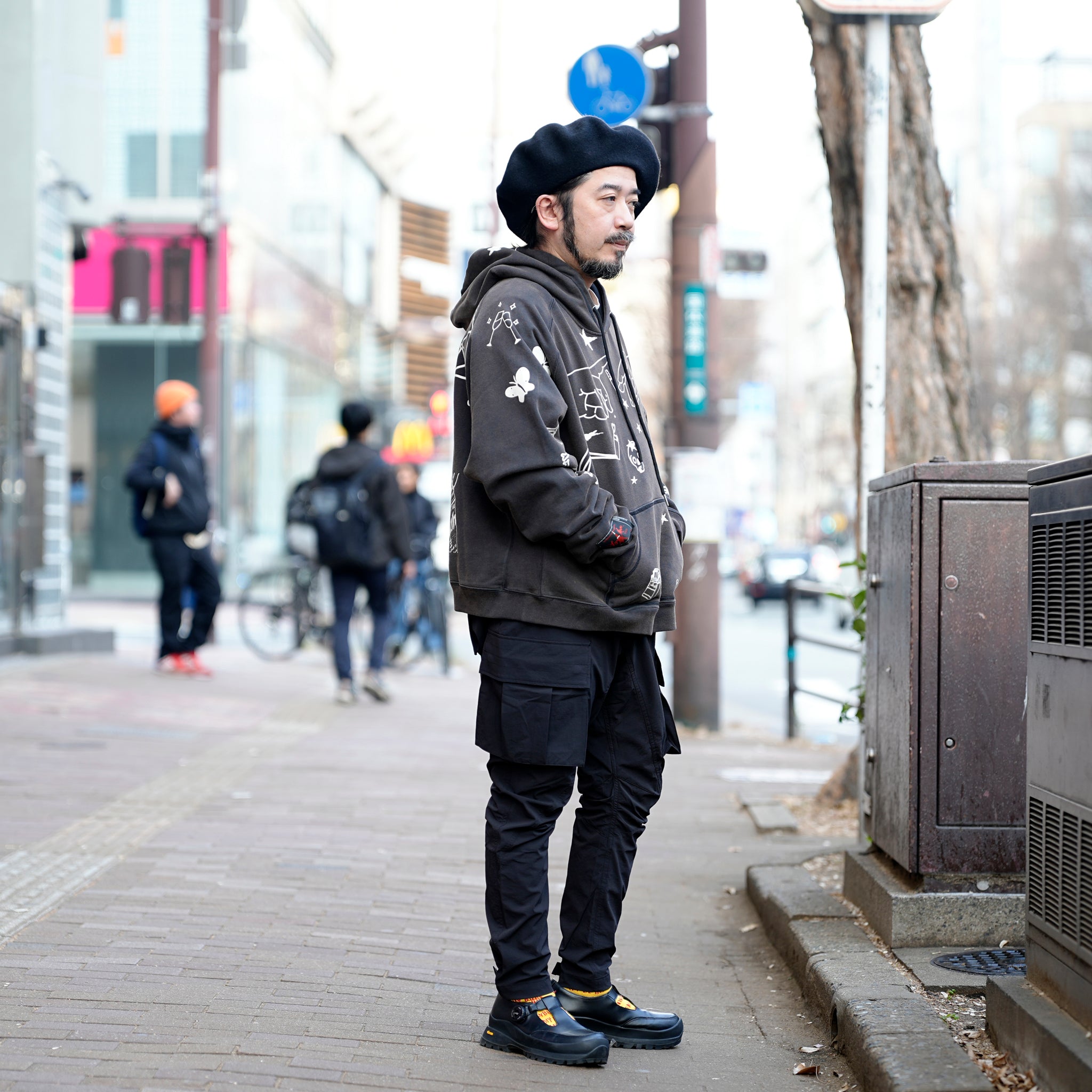 VG-PT-432_black | Grapping cargo {CORDURA} | Black【VIRGOwearworks_ヴァルゴウェアワークス】【archive】