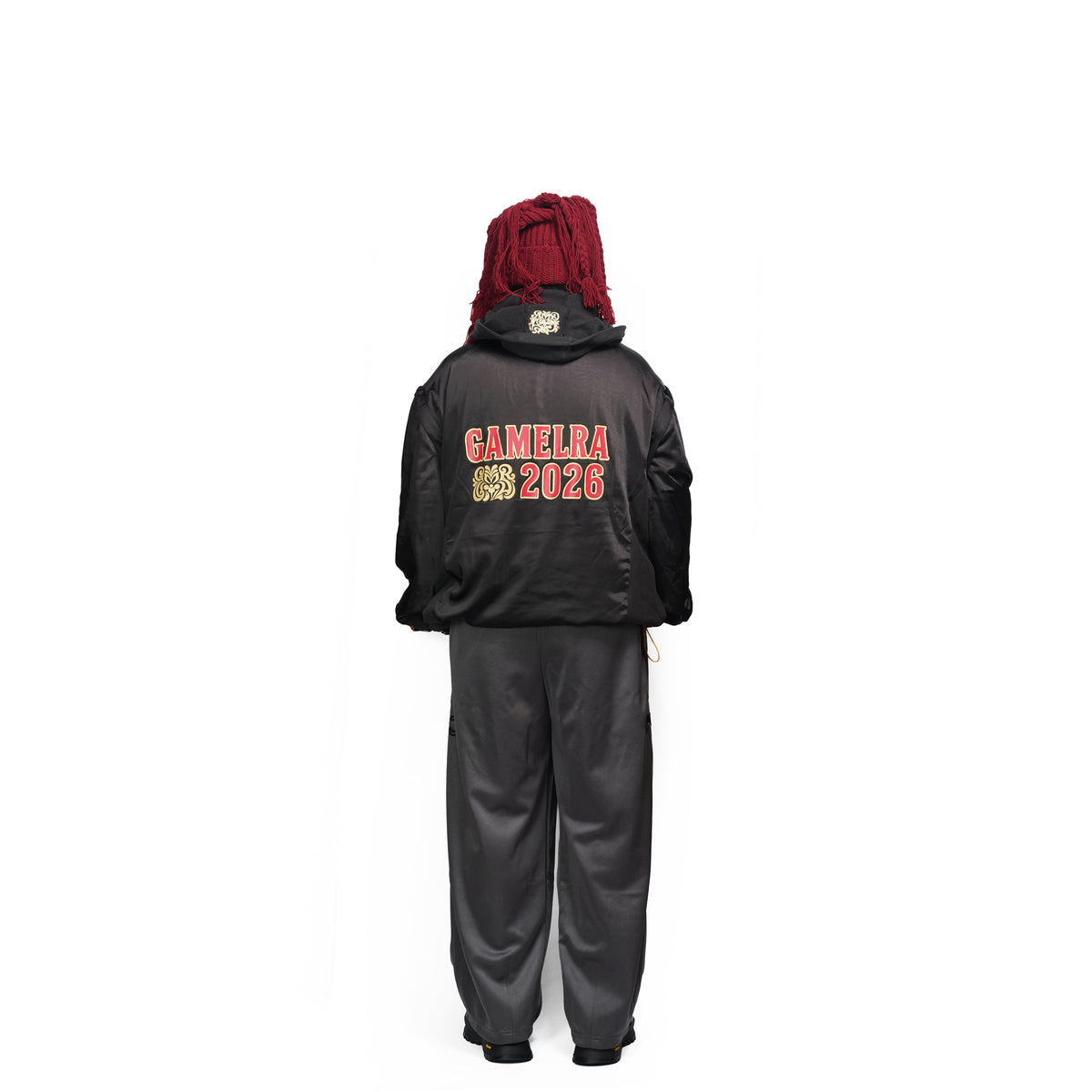 Satin Multi Half-Zip Jacket – Black | GAMELRA