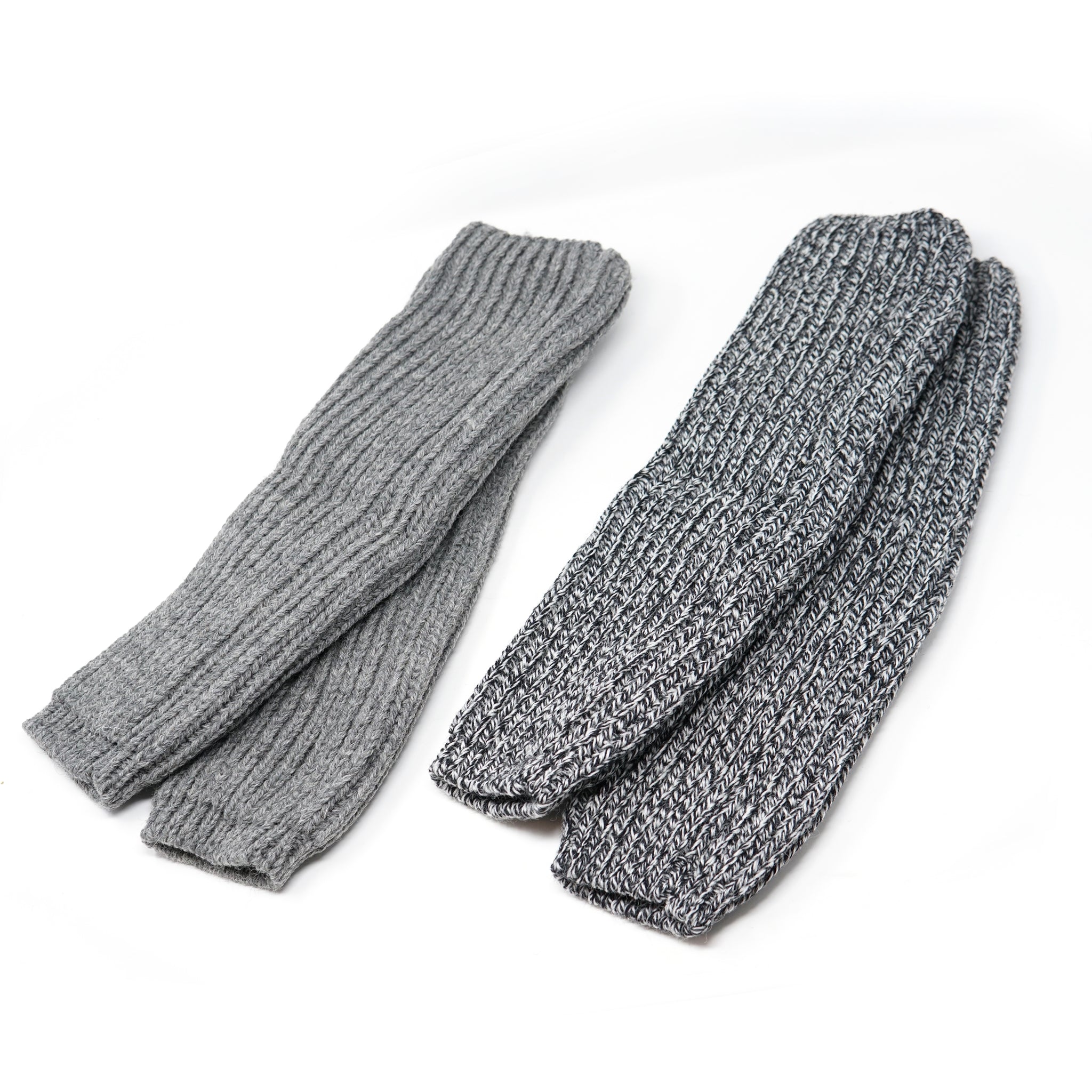 HL-23FW-0015 | Rib Leg Warmer(Solid) | Color:Blk/Wht / Steel【HIGHLAND 2000】【ネコポス選択可能】