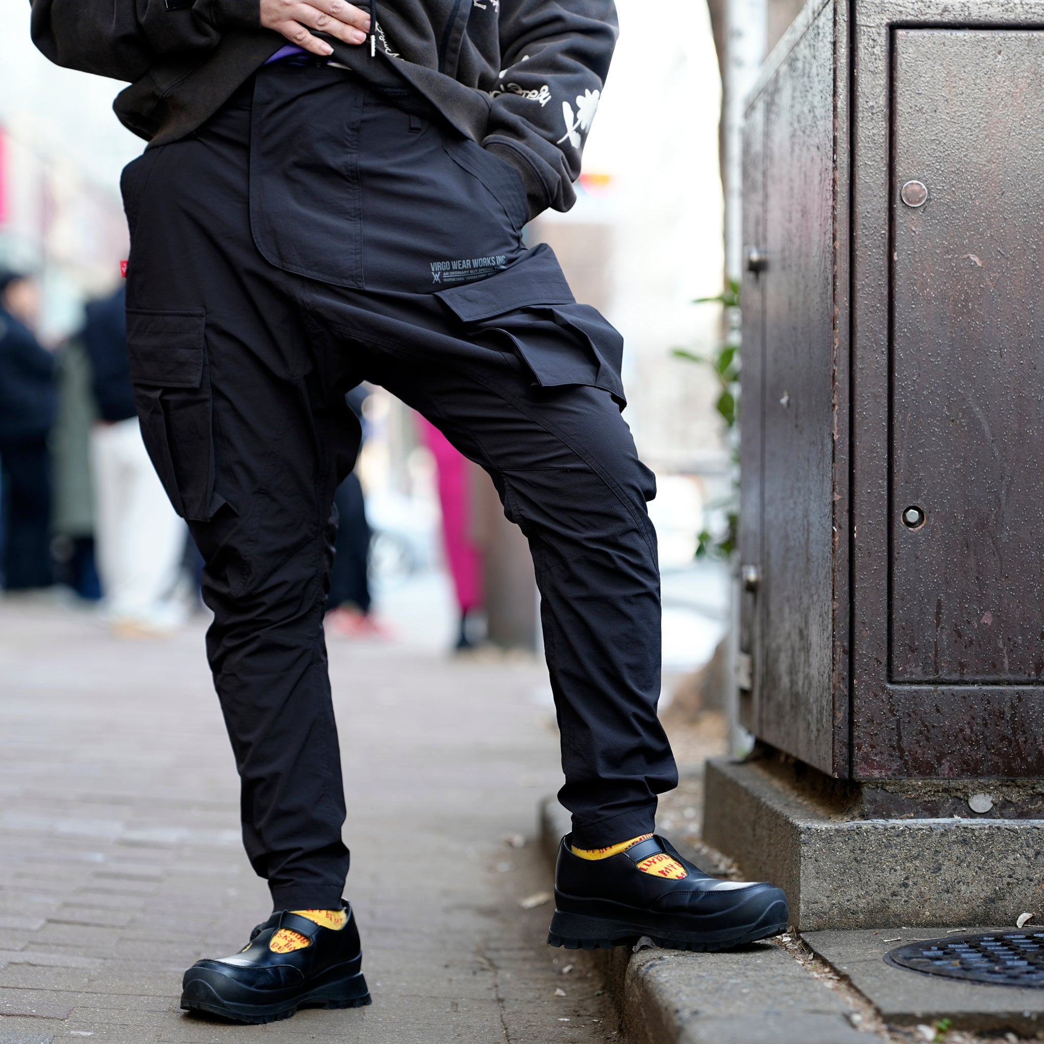 VG-PT-432_black | Grapping cargo {CORDURA} | Black【VIRGOwearworks_ヴァルゴウェアワークス】【archive】