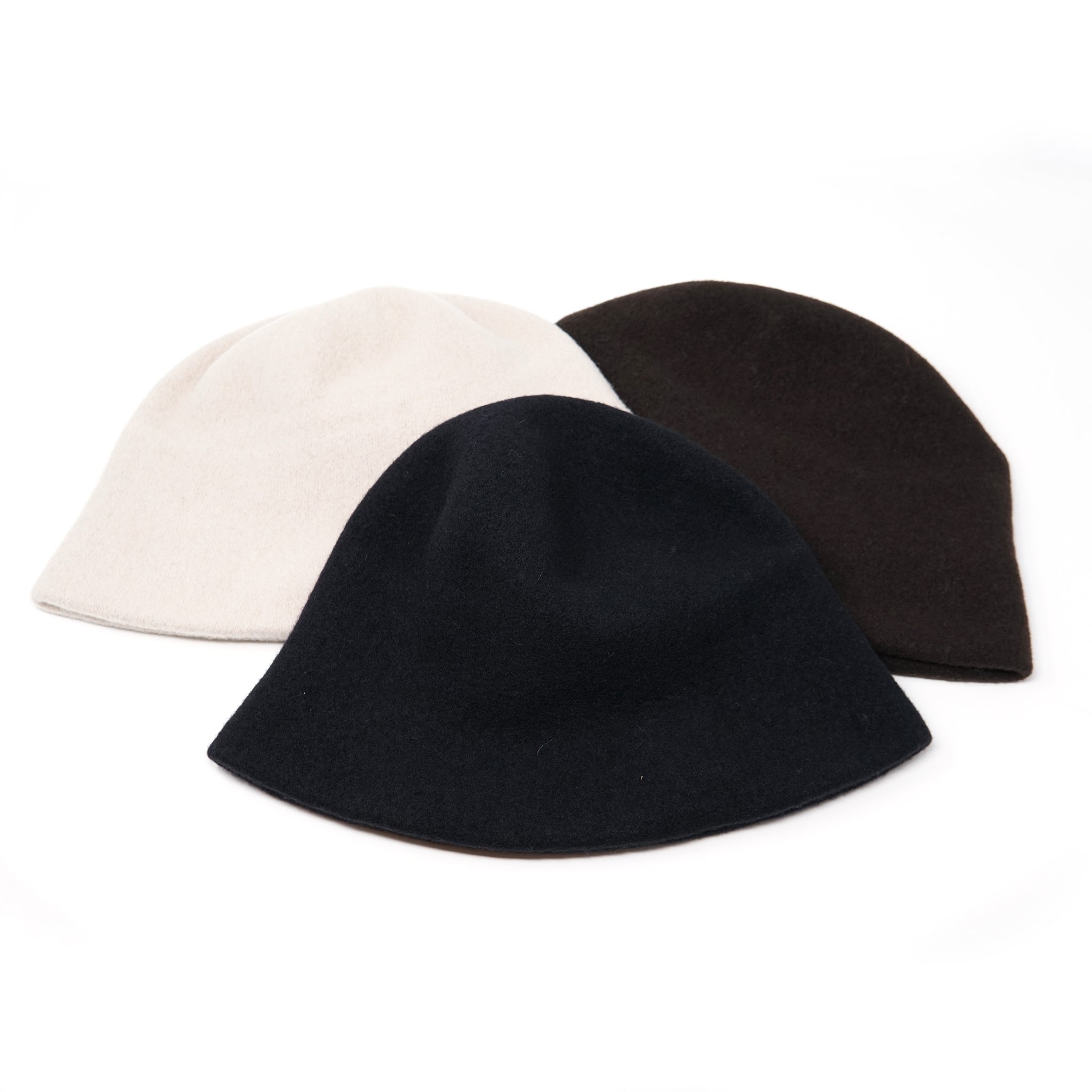 KO-008 | Clochard Hat | Color:Black/Espresso/Pebble【KOPKA_コプカ】【ネコポス選択可能】