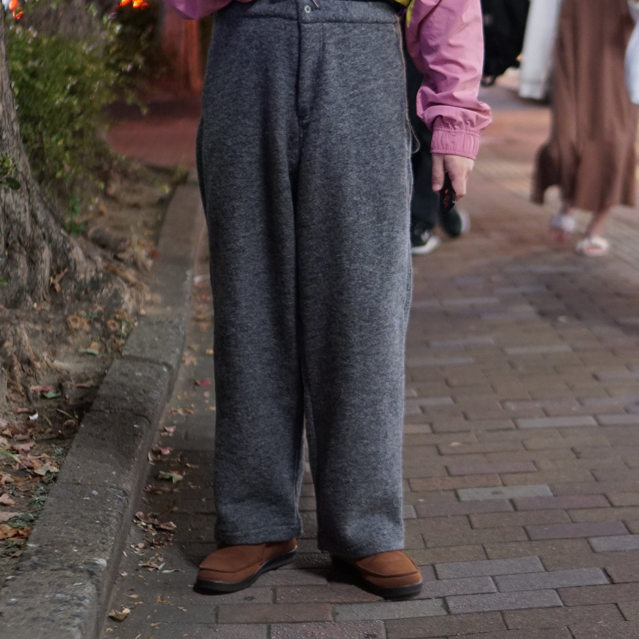 AD00230 | wool bondage pants | Color:Melange Gray【ADAN_アダン】