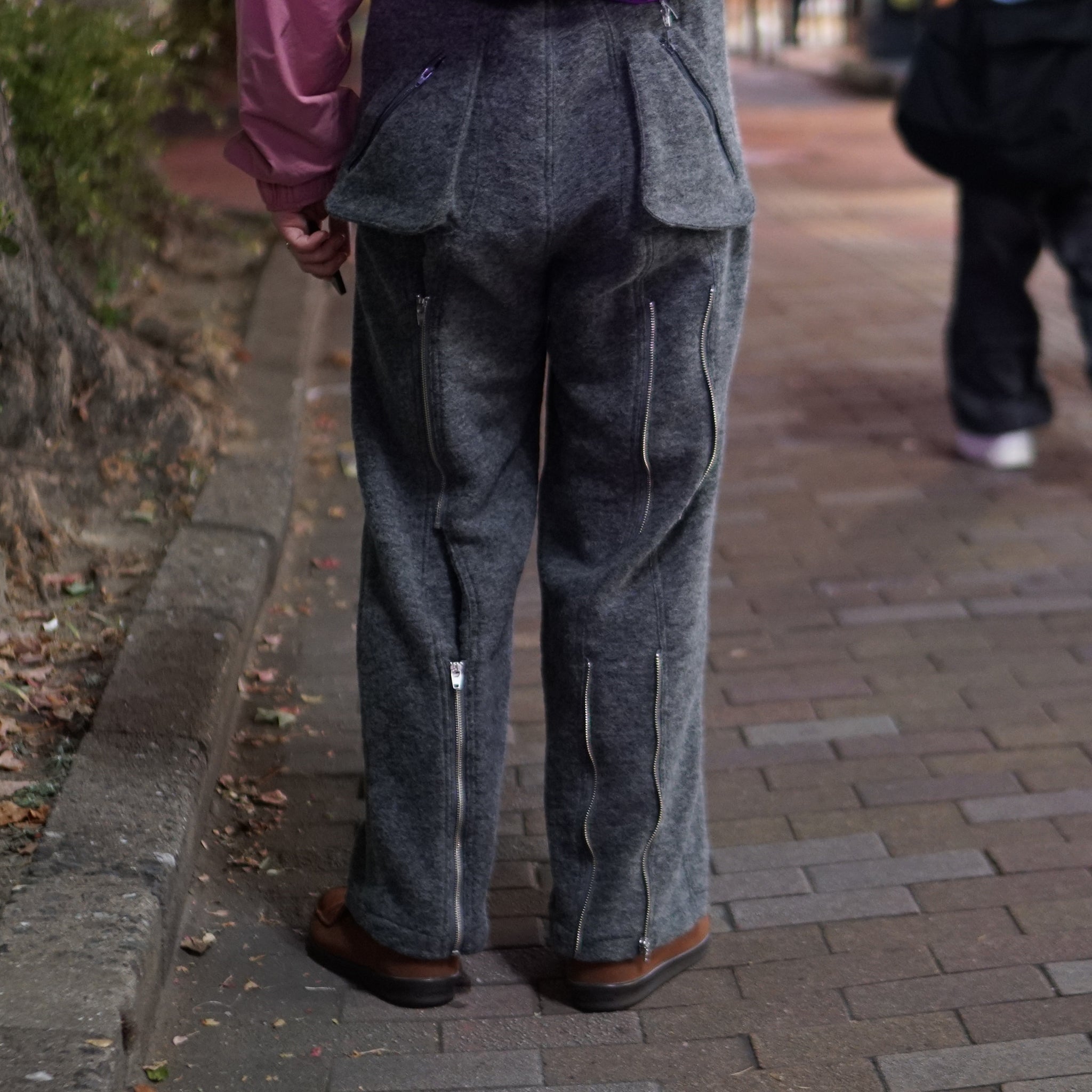 AD00230 | wool bondage pants | Color:Melange Gray【ADAN_アダン】