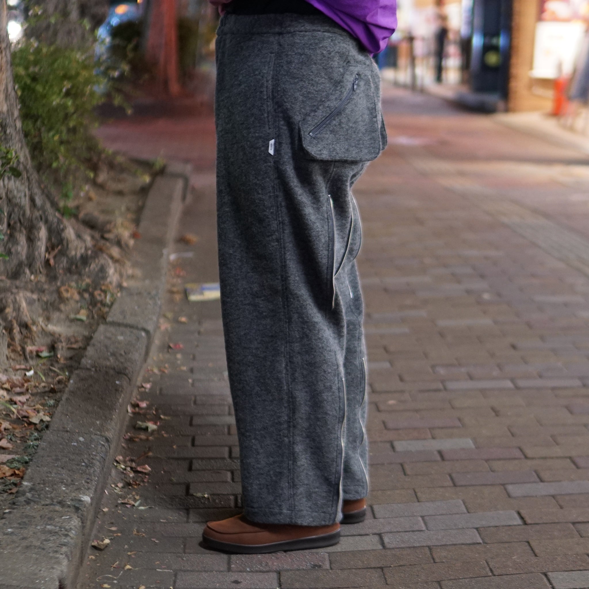 AD00230 | wool bondage pants | Color:Melange Gray【ADAN_アダン】