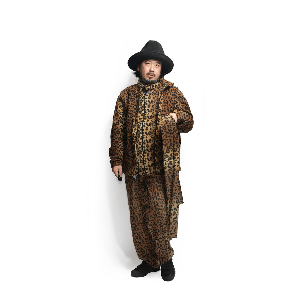 F90P | Fleece Full Pants – Leopard | SPRING MOUNTAIN