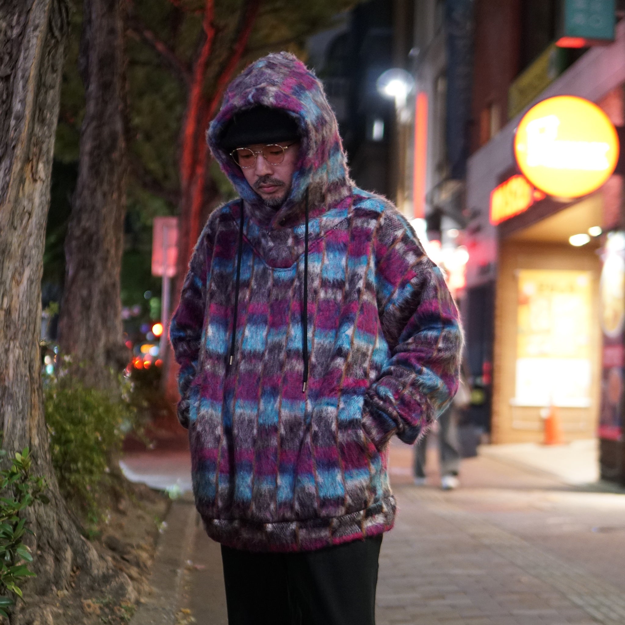 M32802-3 | Shaggy Hoodie Made in Japan By Minami Shoten | Color:Ji-Chan【MONITALY_モニタリー】