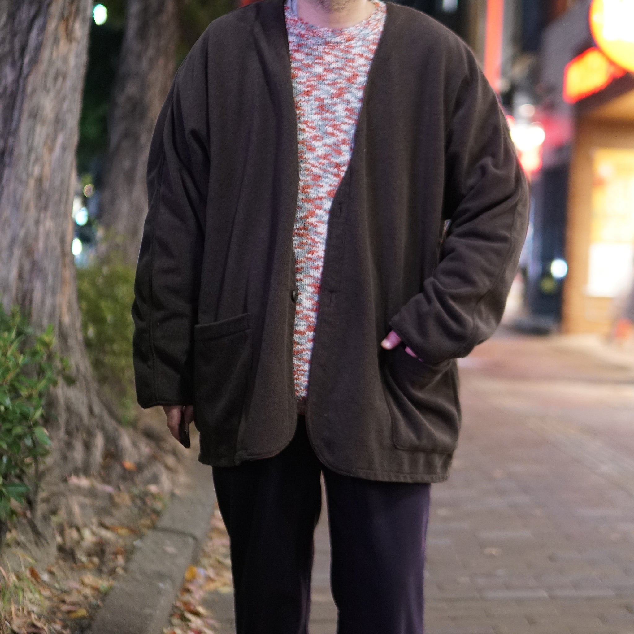 No:2023aw-SP-05 | Name:DOLMAN CARDIGAN-POLARTEC 202 SERIECS | Color:Brown【CATTA_カッタ】