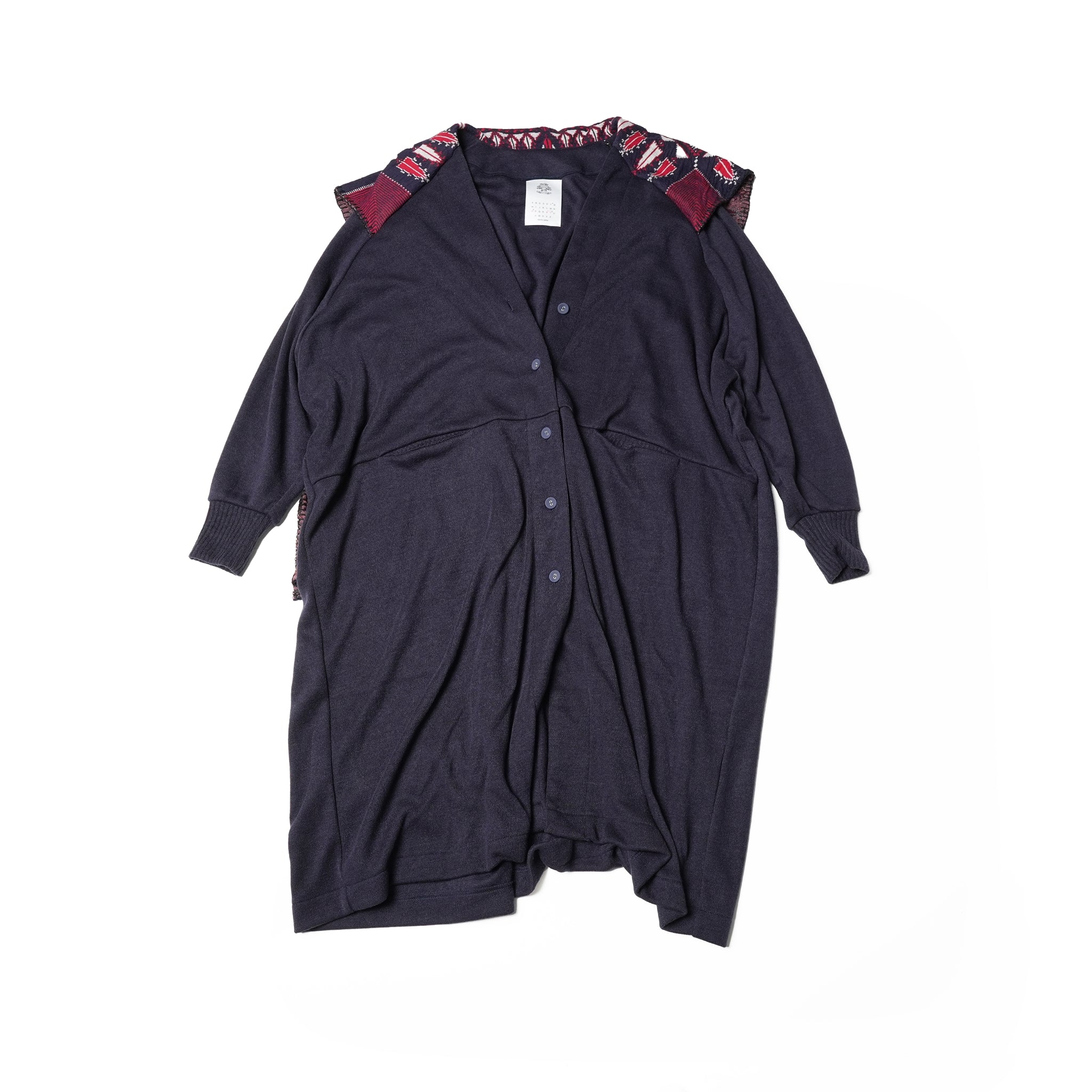 No:SF23AW-21 | Name:Scarf Gawn Cardigan | Color:Navy【STOF_ストフ】
