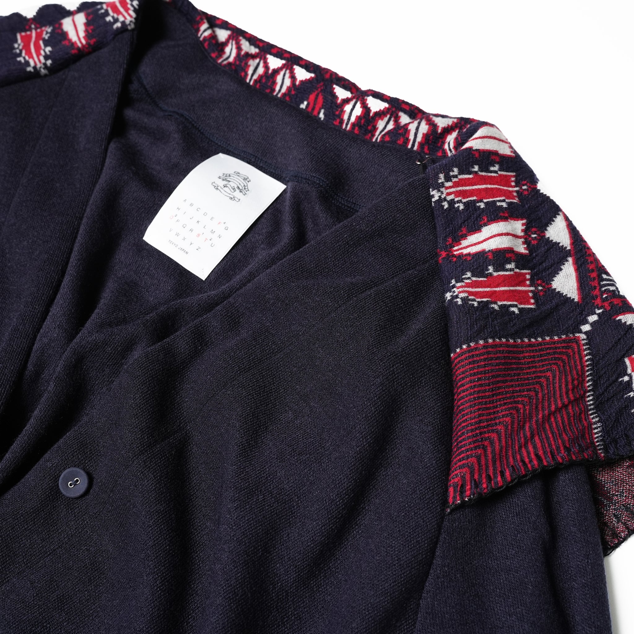 No:SF23AW-21 | Name:Scarf Gawn Cardigan | Color:Navy【STOF_ストフ】