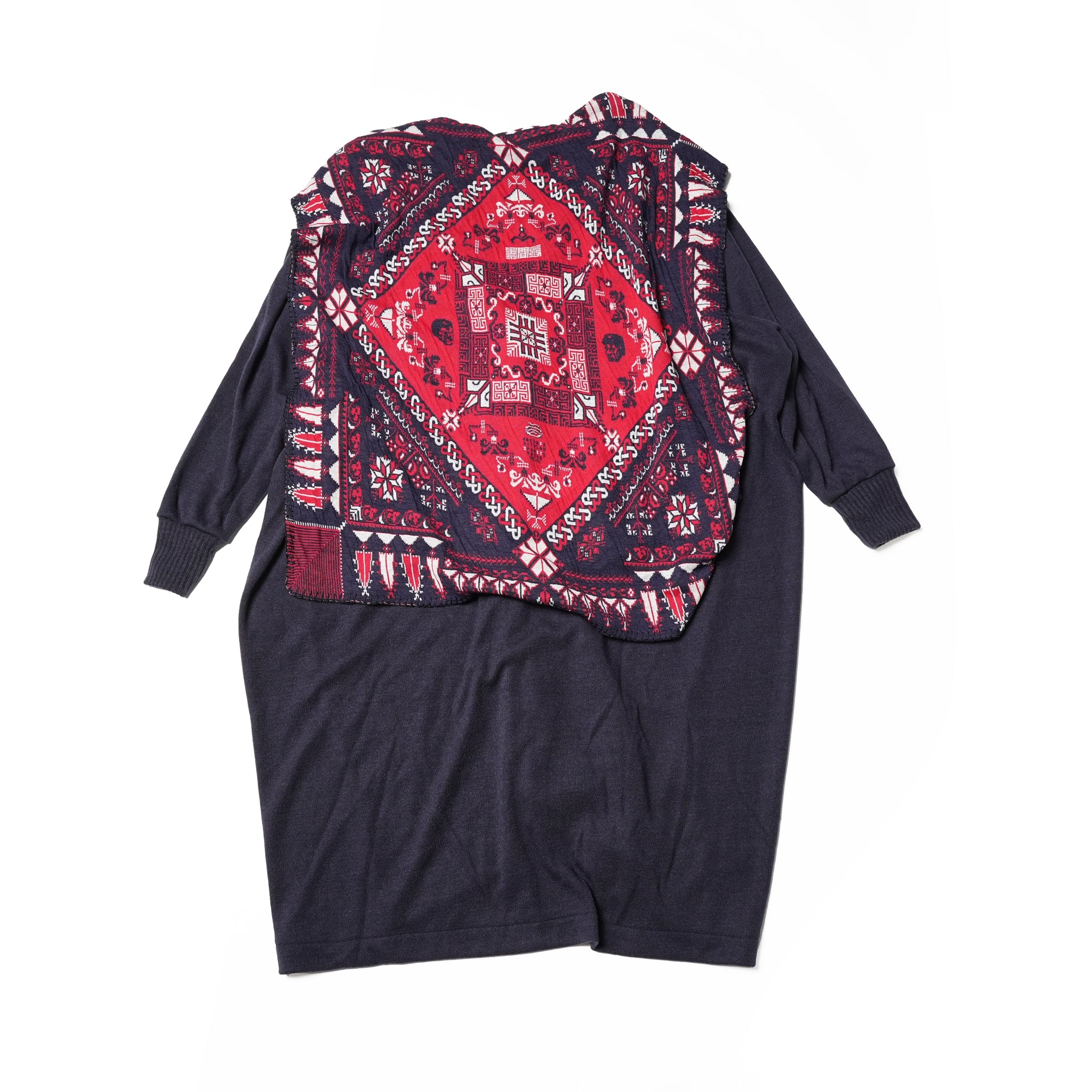 No:SF23AW-21 | Name:Scarf Gawn Cardigan | Color:Navy【STOF_ストフ】
