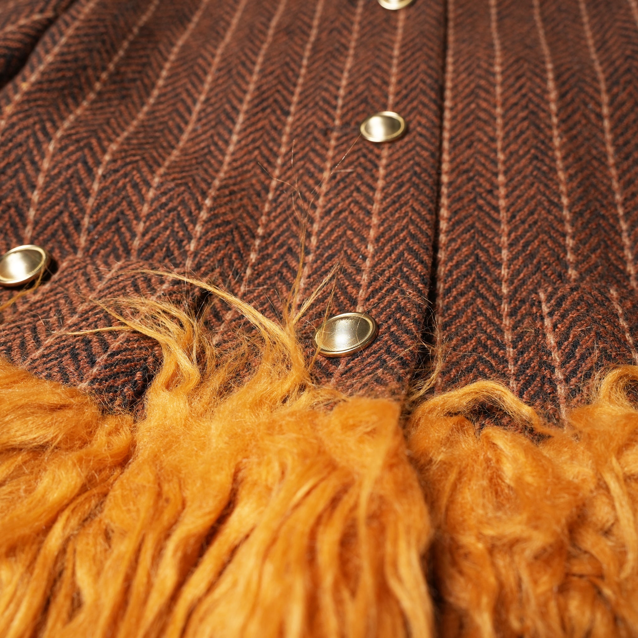 No:MW4WJK33XBR | Name:CANCAN | Color:Top : Brown Bottom : Sun Flower【MOLLIOLLI_モリオリ】