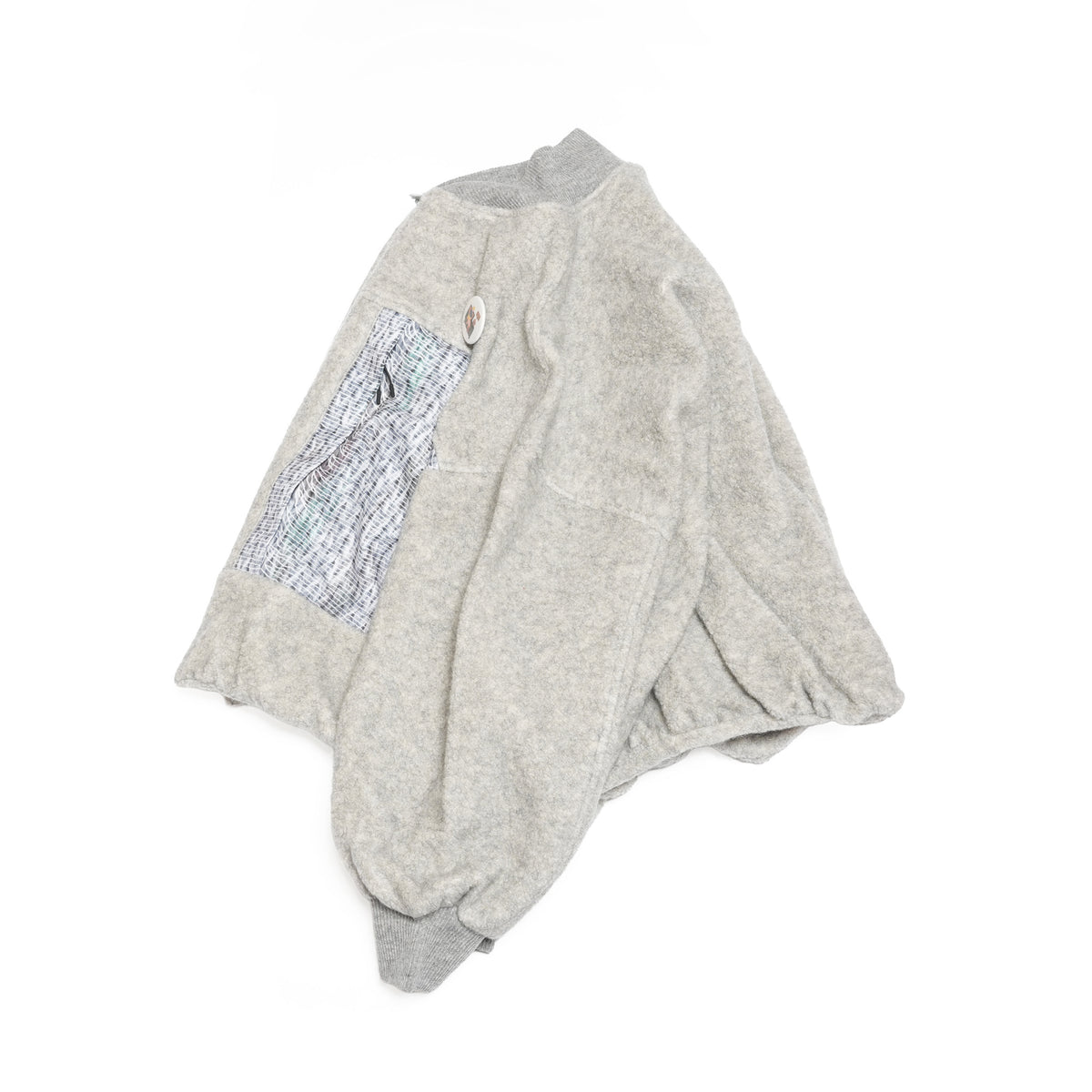 Outdoor Big Pocket Mix Blouson – Grey | BEDSIDEDRAMA