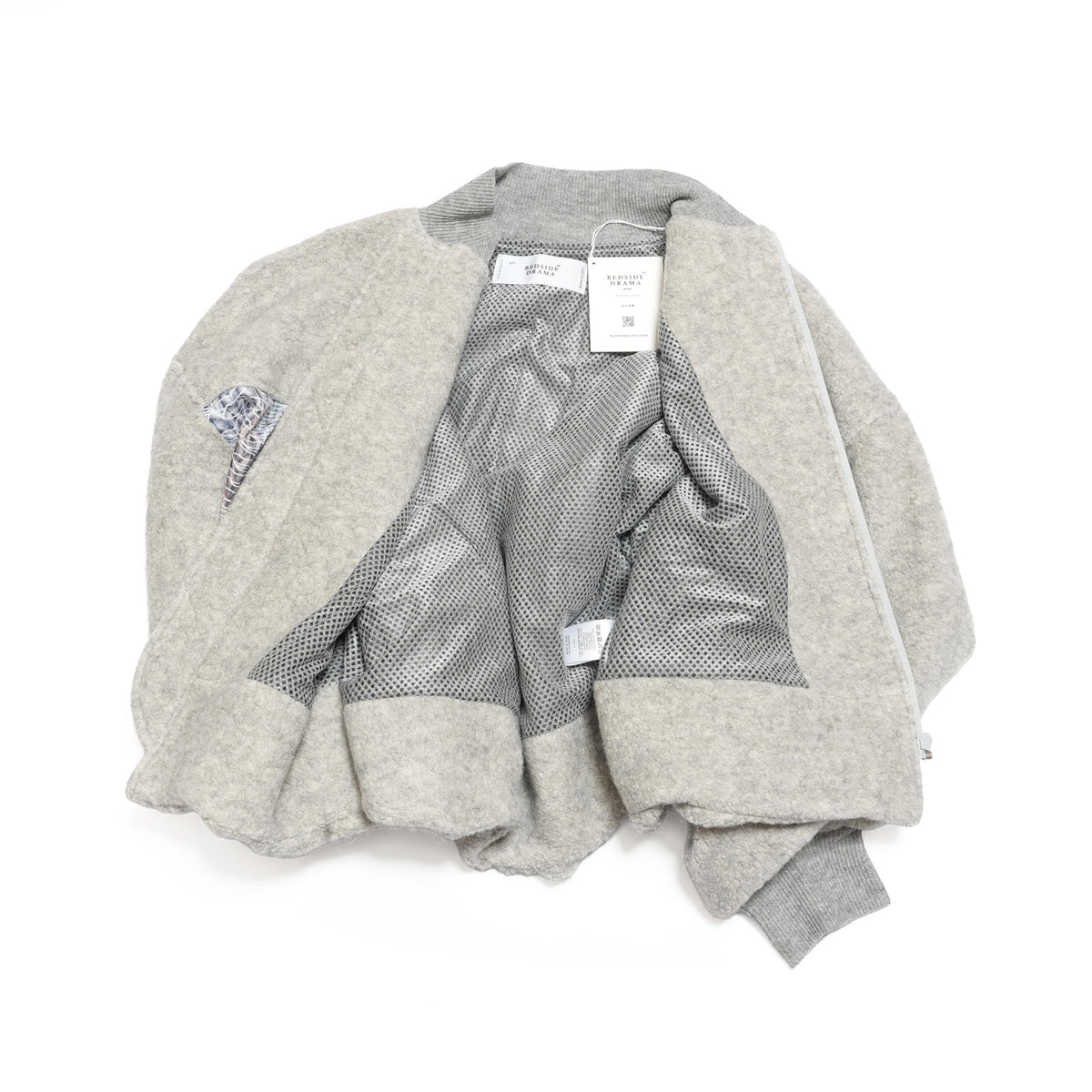 Outdoor Big Pocket Mix Blouson – Grey | BEDSIDEDRAMA