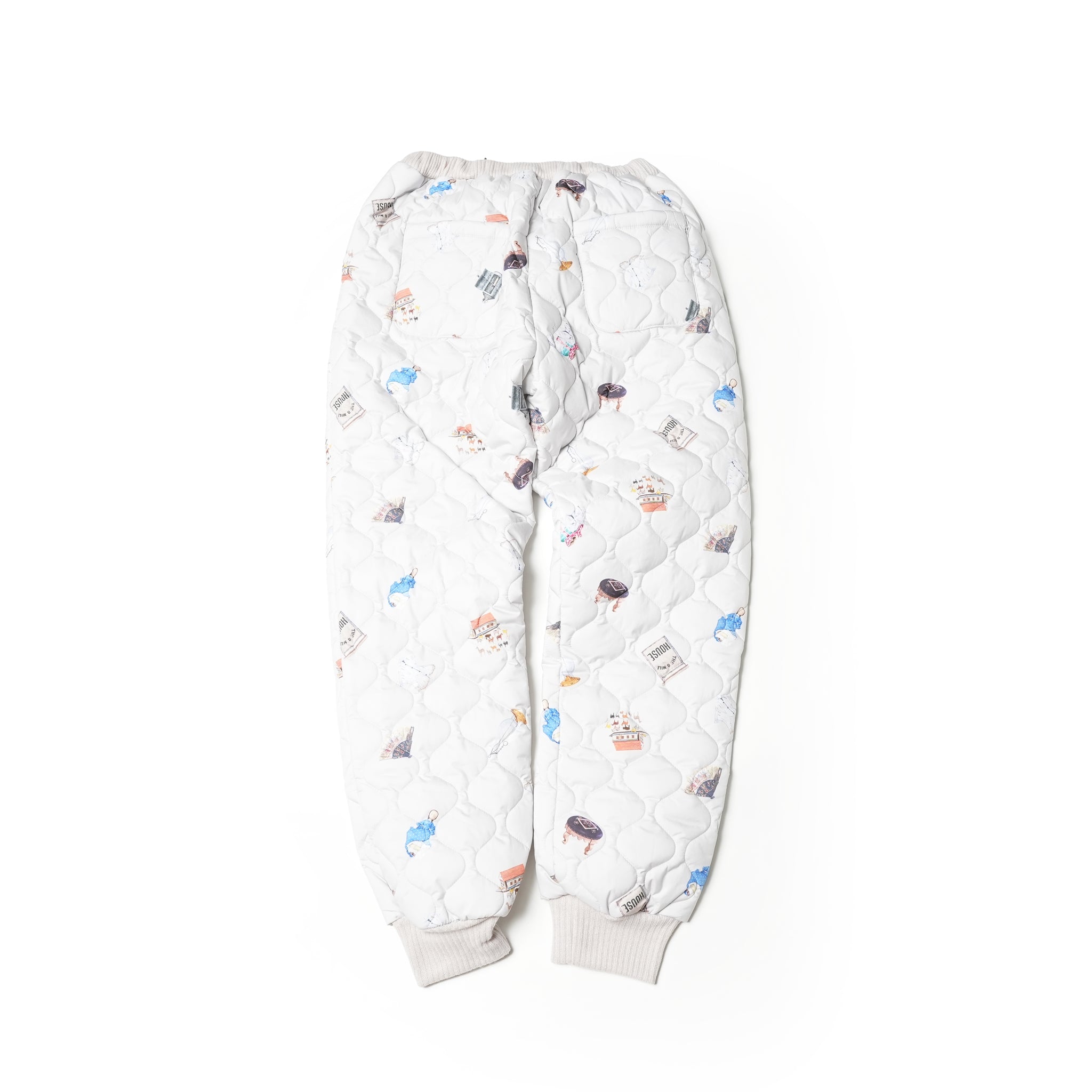 No:bsd23AW-03a | Name:Barn Antique Quilting Pants | Color:Off White【BEDSIDEDRAMA_ベッドサイドドラマ】【archive】