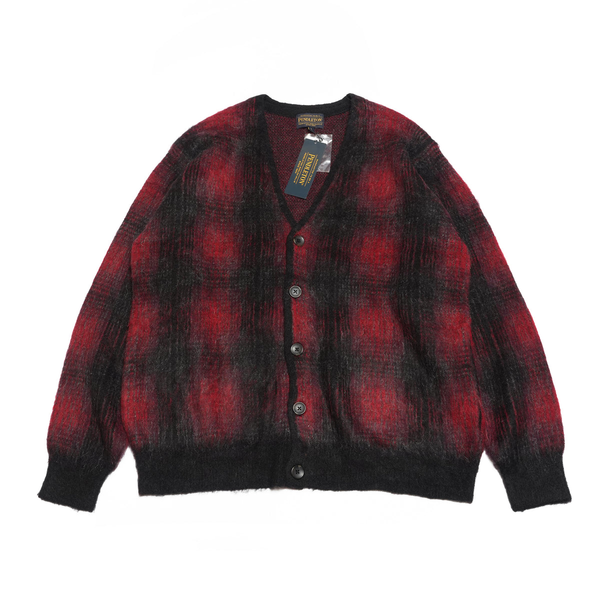 Plaid Cardigan – Red | PENDLETON