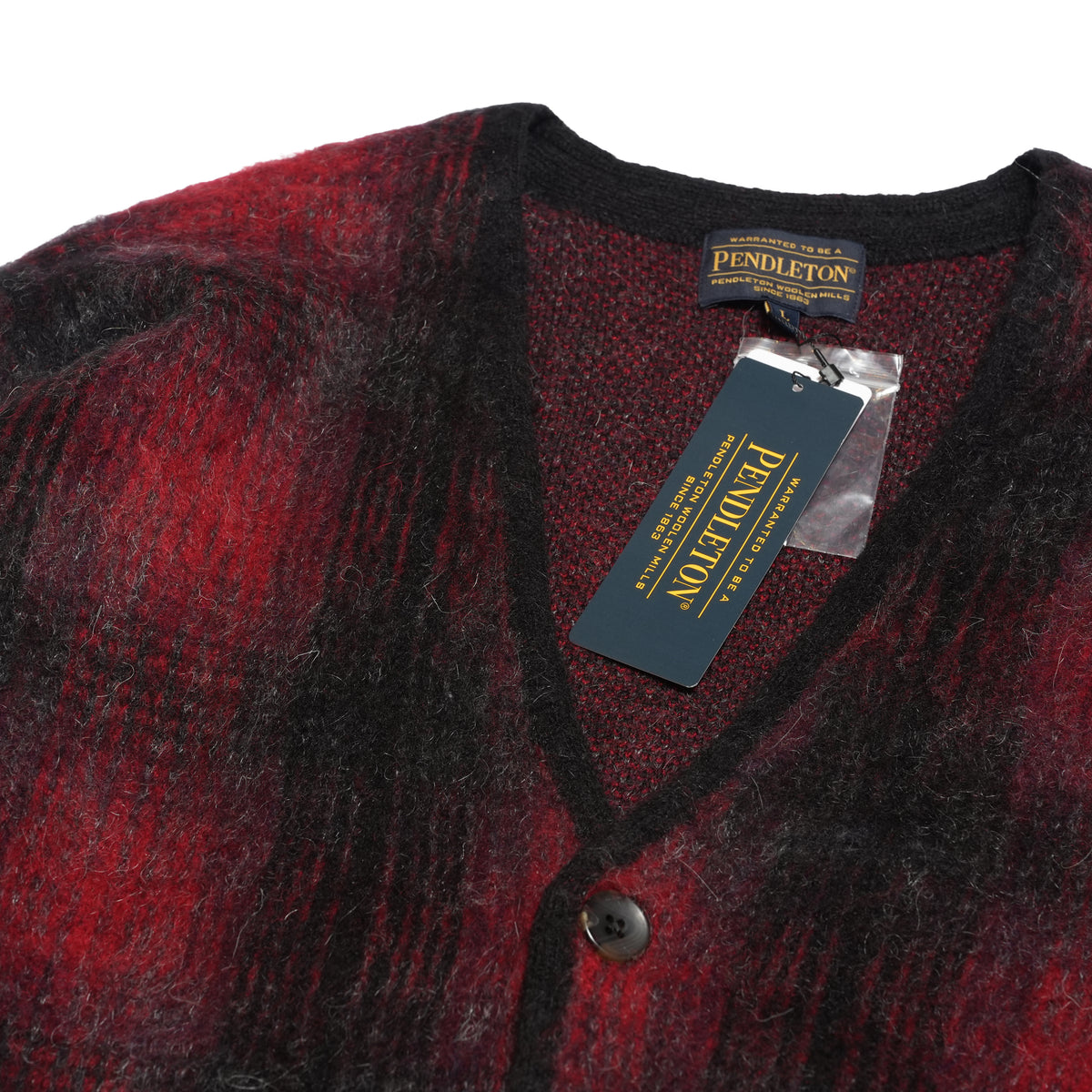 Plaid Cardigan – Red | PENDLETON