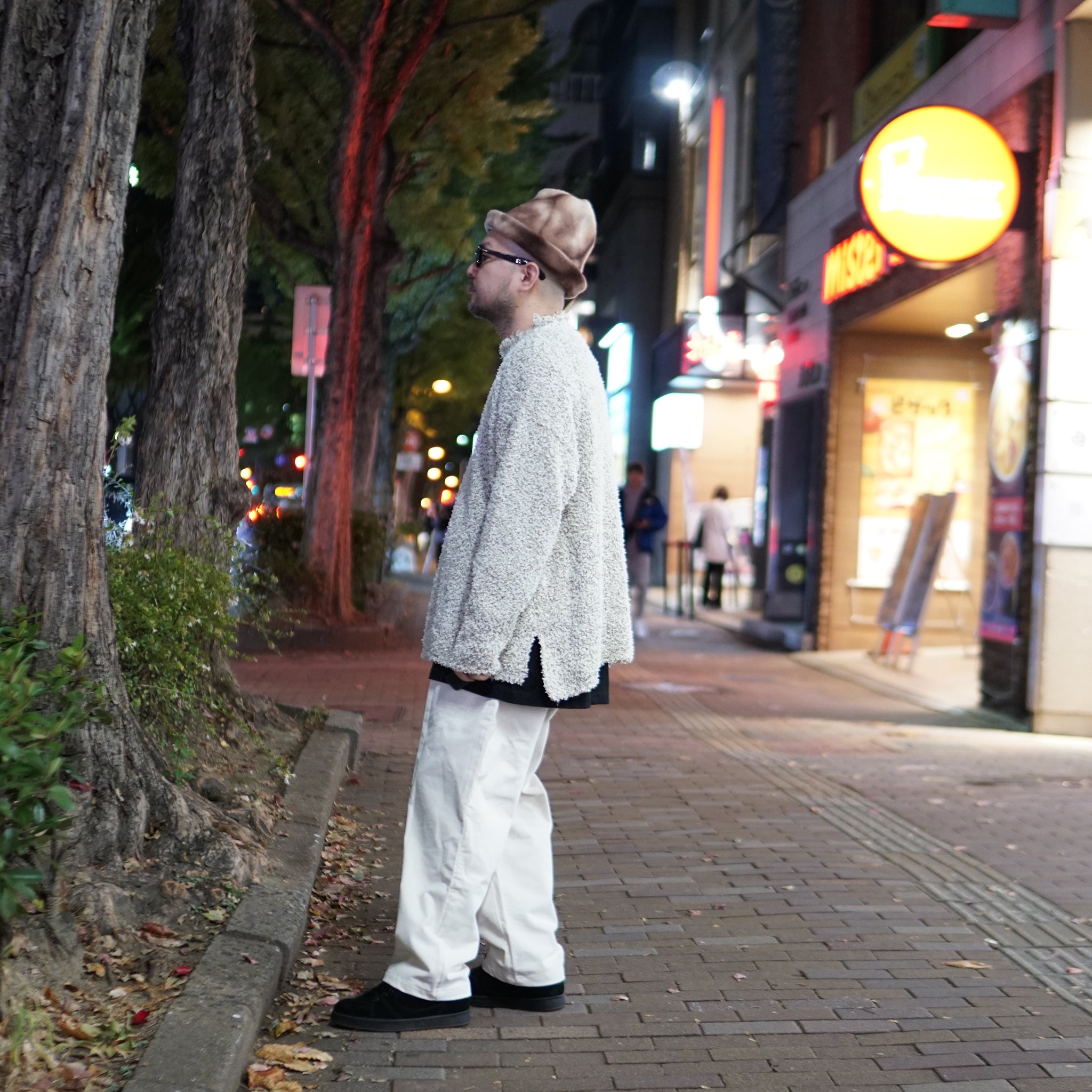No:VOO-1151 | Name:PAPER MIX KNIT | Color:Cream Mix/Black Mix【VOO_ヴォー】