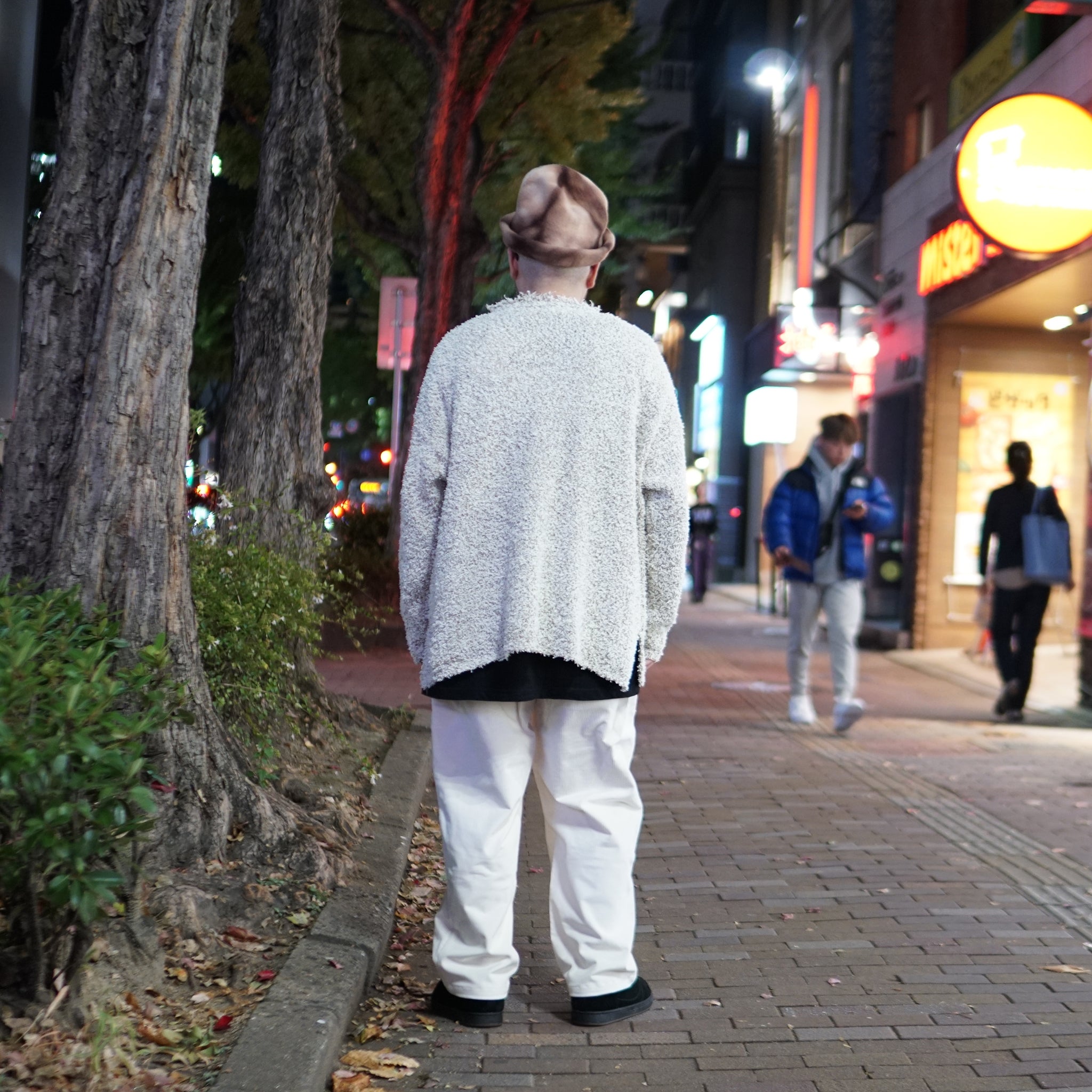 No:VOO-1151 | Name:PAPER MIX KNIT | Color:Cream Mix/Black Mix【VOO_ヴォー】