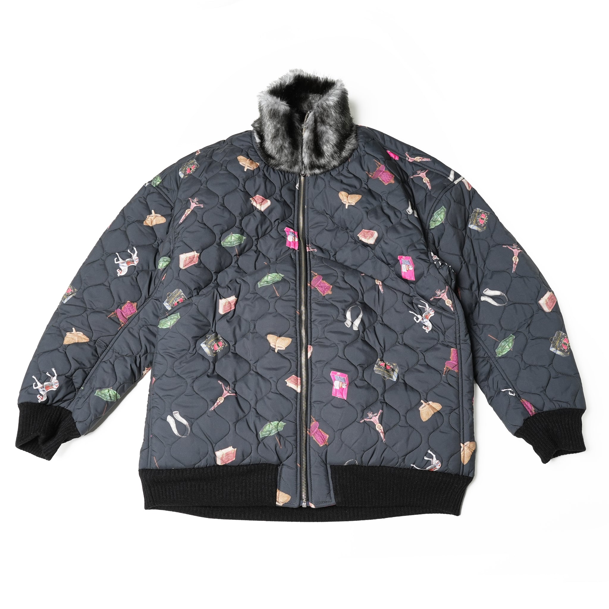 No:bsd23AW-01 | Name:Barn Antique Quilting Blouson | Color:Black【BEDSIDEDRAMA_ベッドサイドドラマ】【archive】