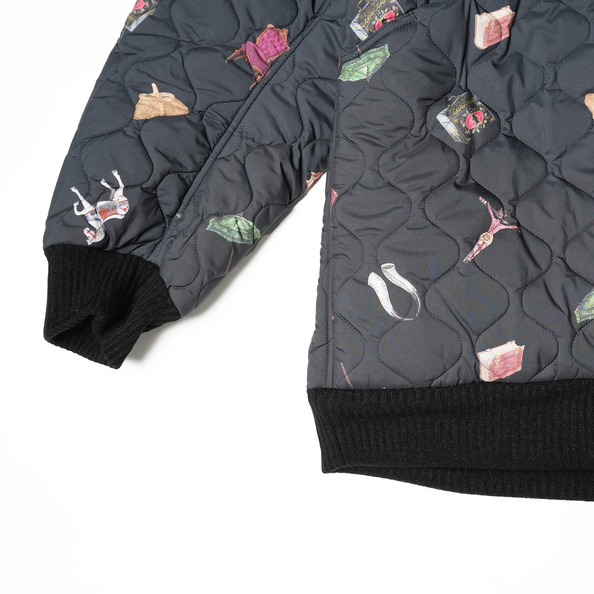 No:bsd23AW-01 | Name:Barn Antique Quilting Blouson | Color:Black【BEDSIDEDRAMA_ベッドサイドドラマ】【archive】