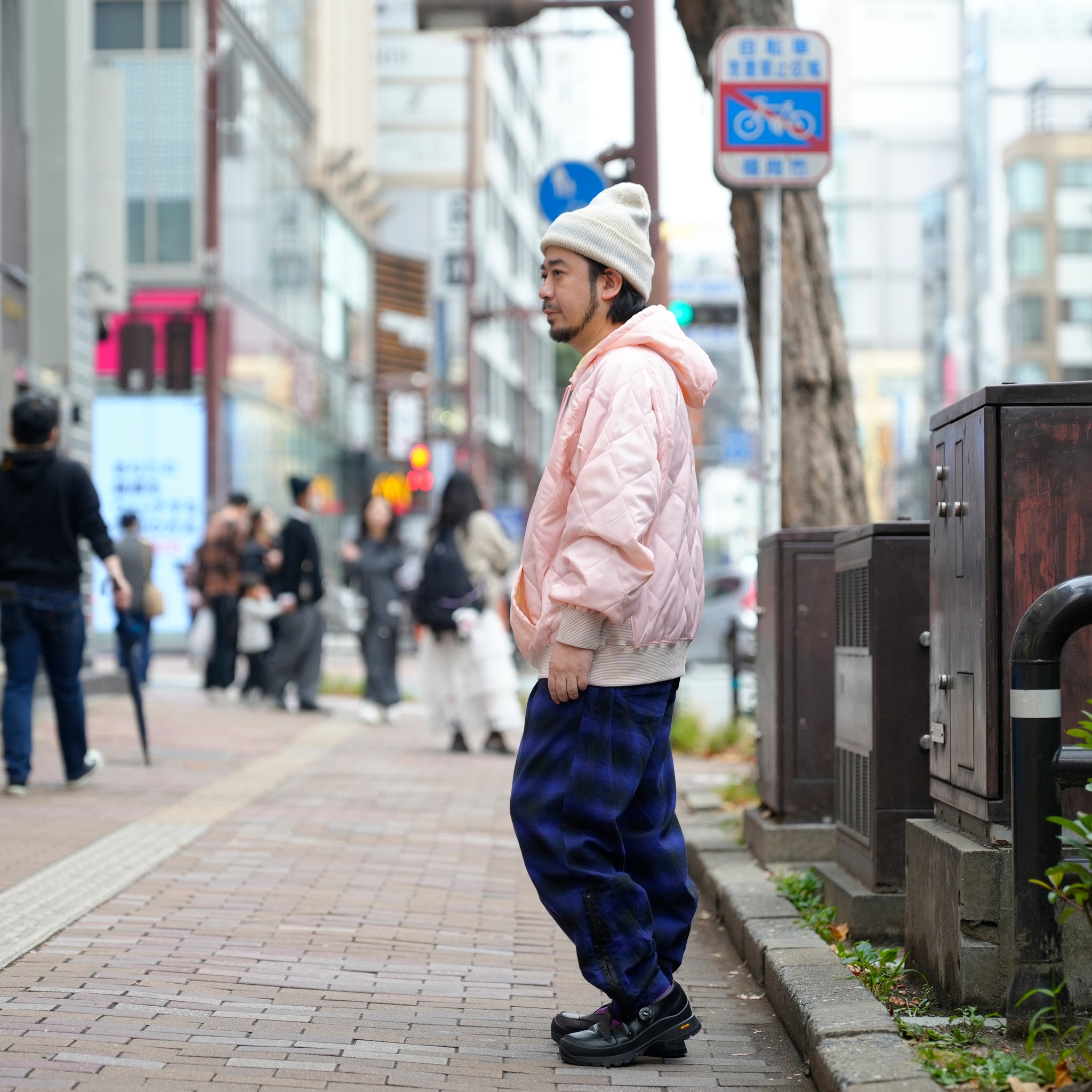 Retrofit hoodie Quilted Padding / McClure (Pink) | CZ-ImSt-344【IMPRESTORE_インプレストア】