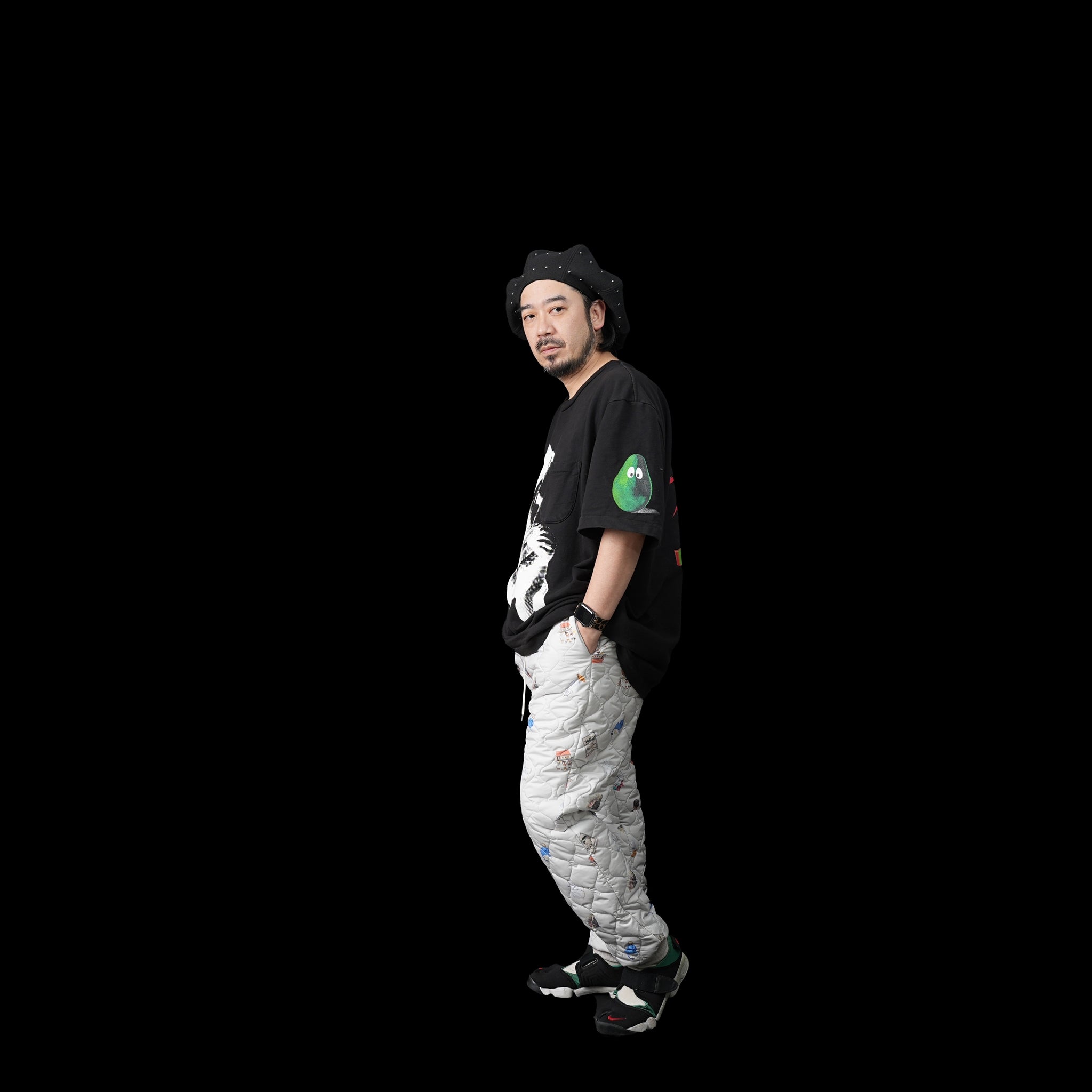 No:bsd23AW-03a | Name:Barn Antique Quilting Pants | Color:Off White【BEDSIDEDRAMA_ベッドサイドドラマ】
