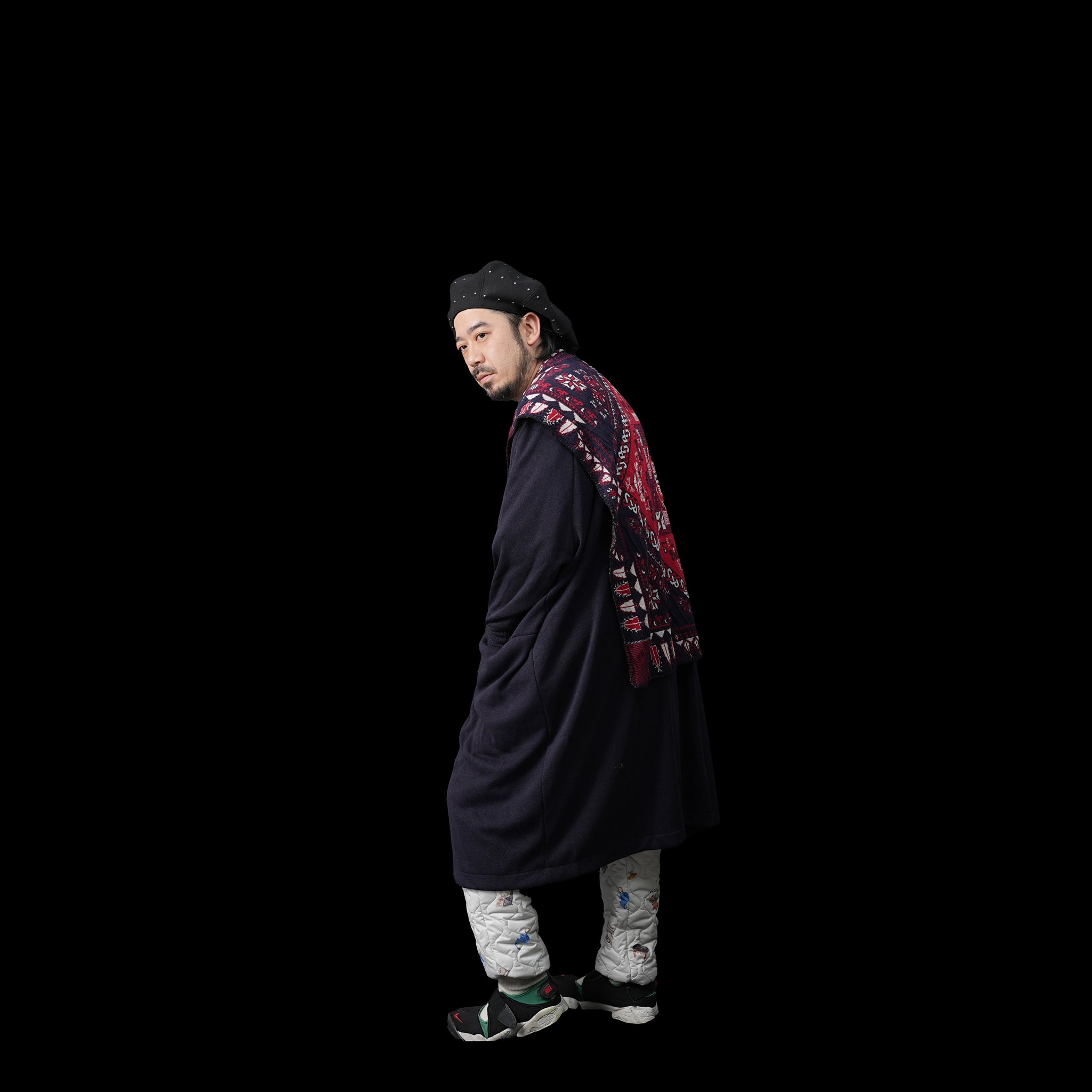 No:SF23AW-21 | Name:Scarf Gawn Cardigan | Color:Navy【STOF_ストフ】