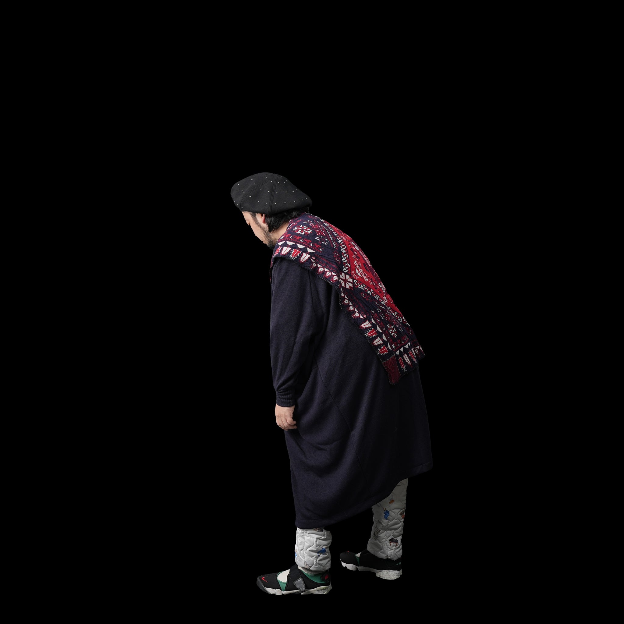 No:SF23AW-21 | Name:Scarf Gawn Cardigan | Color:Navy【STOF_ストフ】