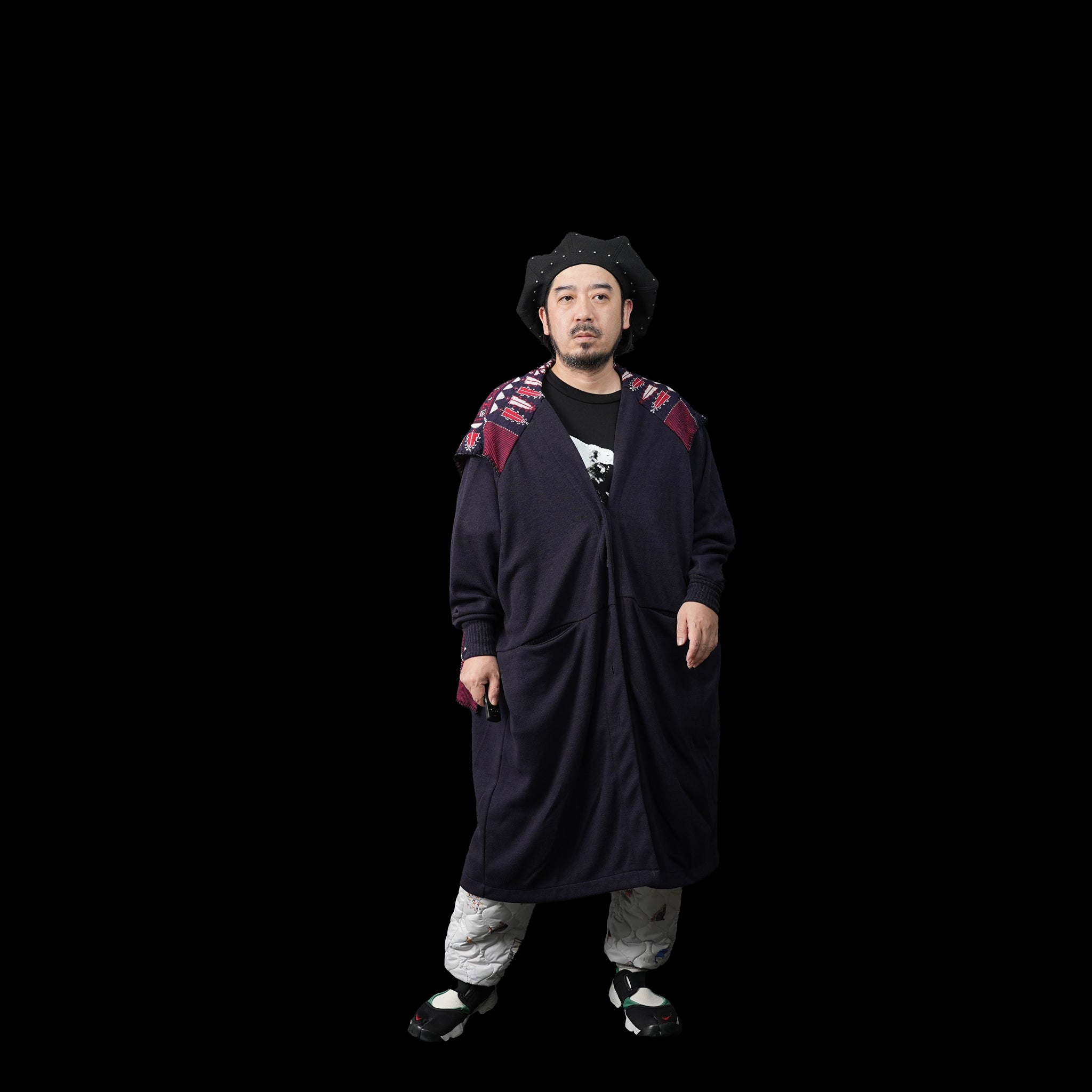 No:SF23AW-21 | Name:Scarf Gawn Cardigan | Color:Navy【STOF_ストフ】