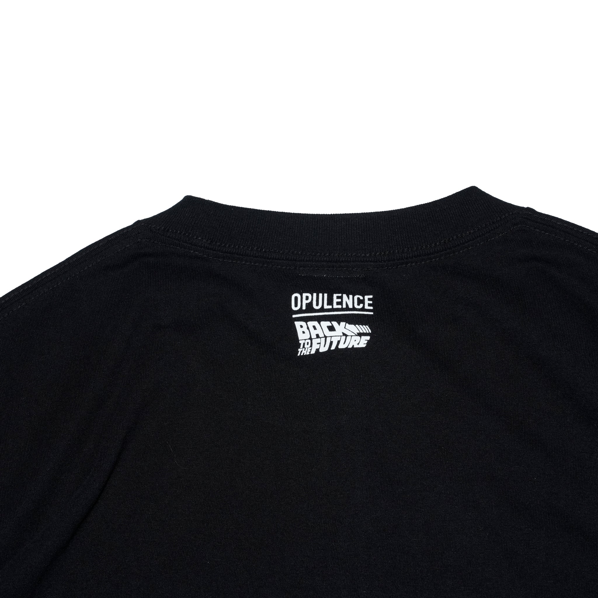 バックトゥザフューチャーコラボ Tシャツ | Color_White/Black | No_opgen254001【OPULENCE_オーピュレンス】