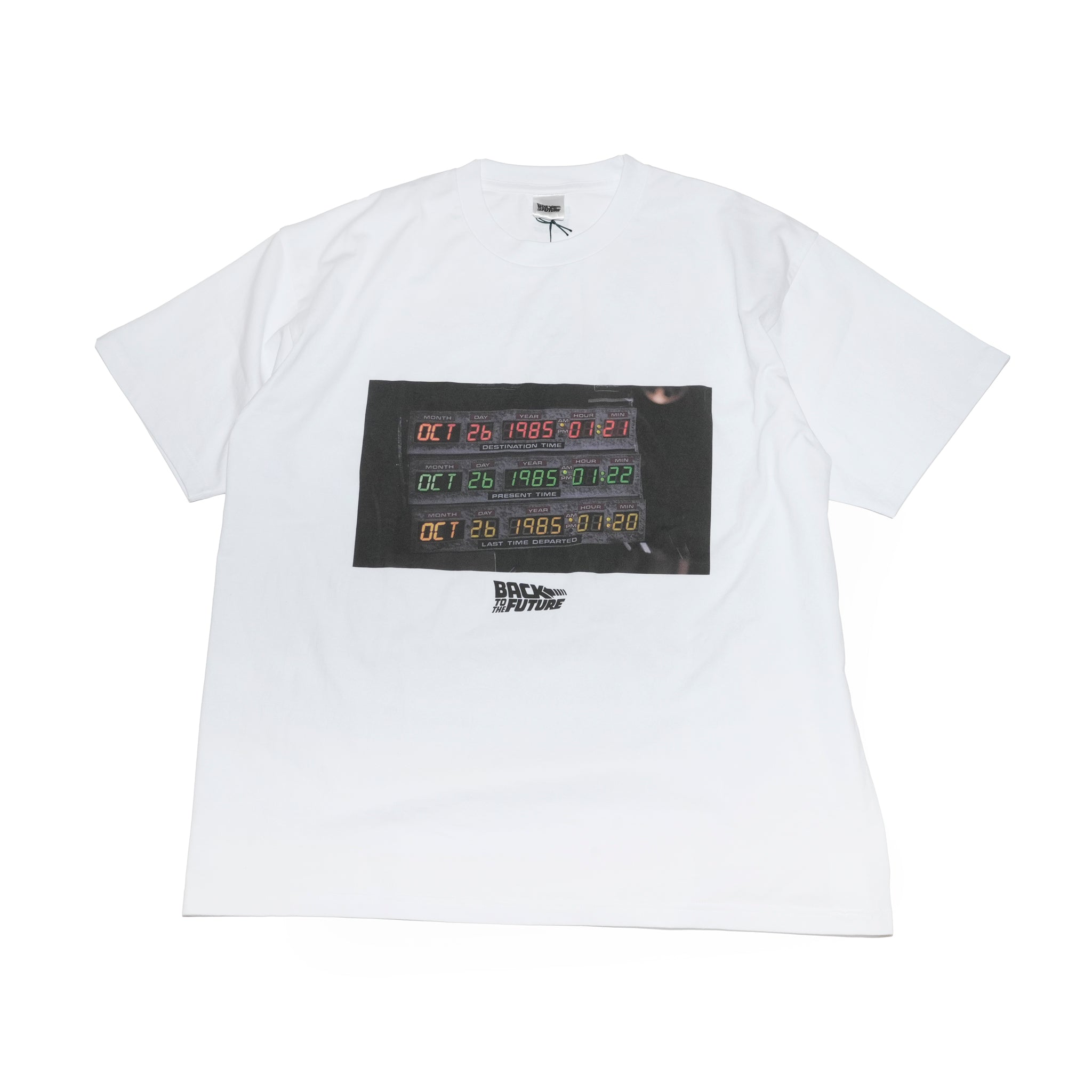 バックトゥザフューチャーコラボ Tシャツ | Color_White/Black | No_opgen254001【OPULENCE_オーピュレンス】