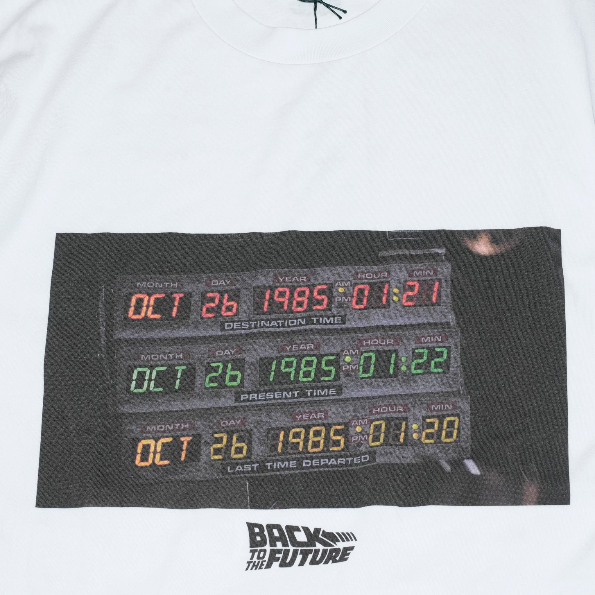 バックトゥザフューチャーコラボ Tシャツ | Color_White/Black | No_opgen254001【OPULENCE_オーピュレンス】